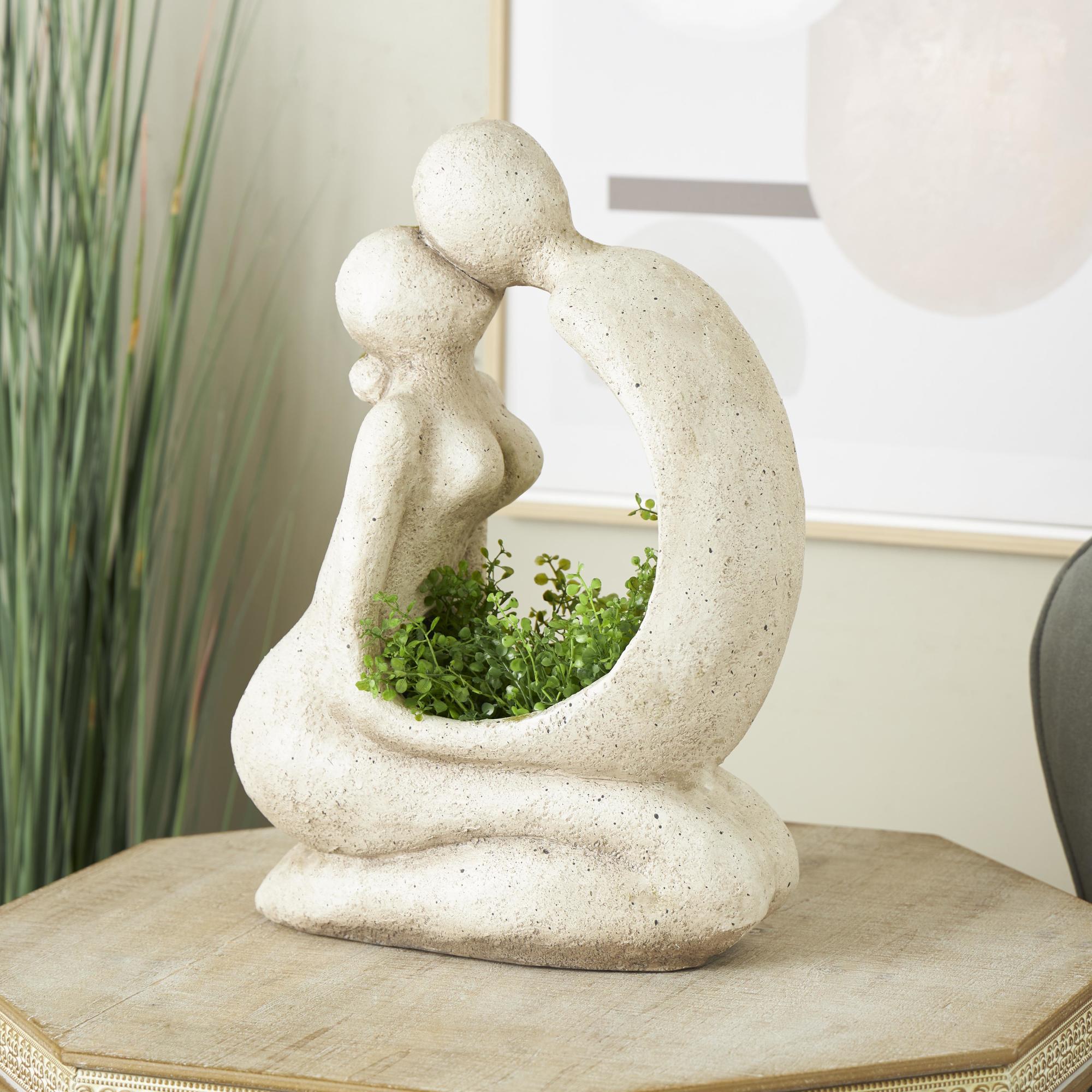 People Cream Magnesium Oxide Sitting Indoor Outdoor Planter