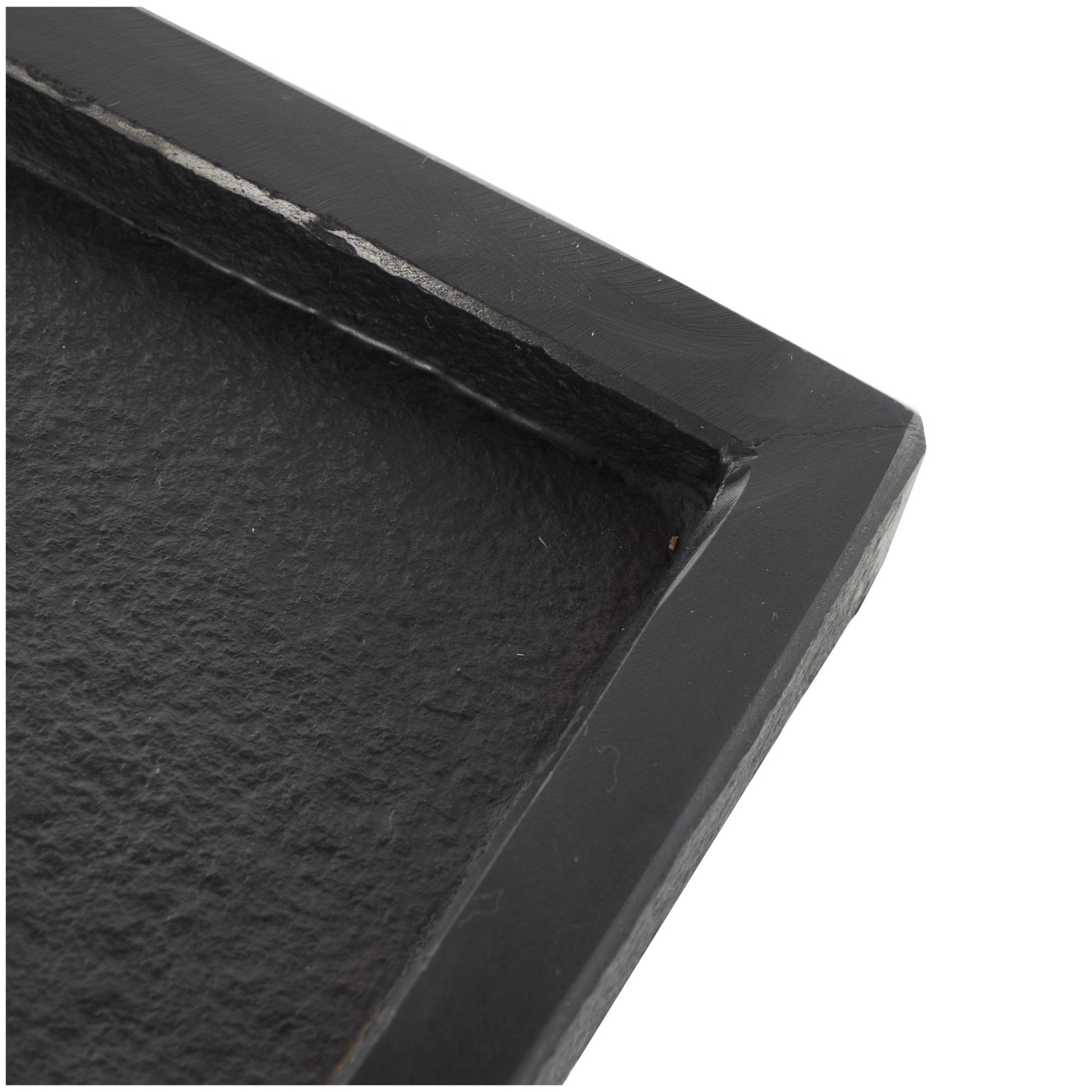 Set of 2 Marble Minimalistic Textured Square Living Room Decor Tray Set of 2 10", 8"W