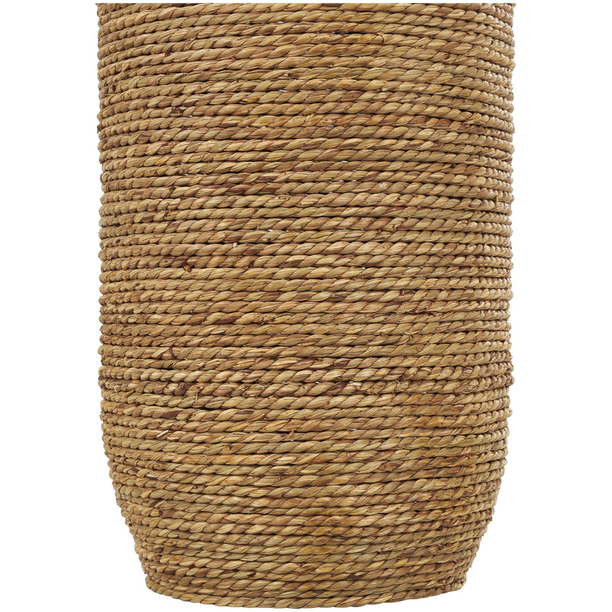 Dark Brown Seagrass Handmade Decorative Vase
