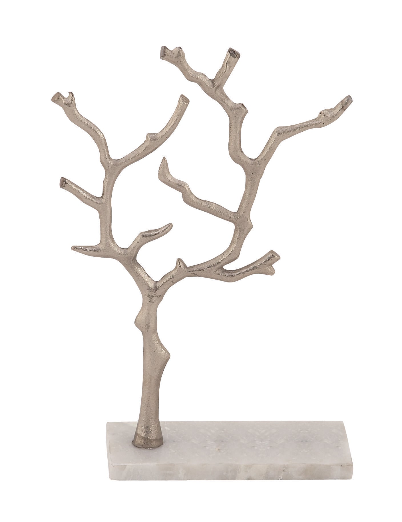 Tree Marble Display Jewelry Stand with Rectangular Base