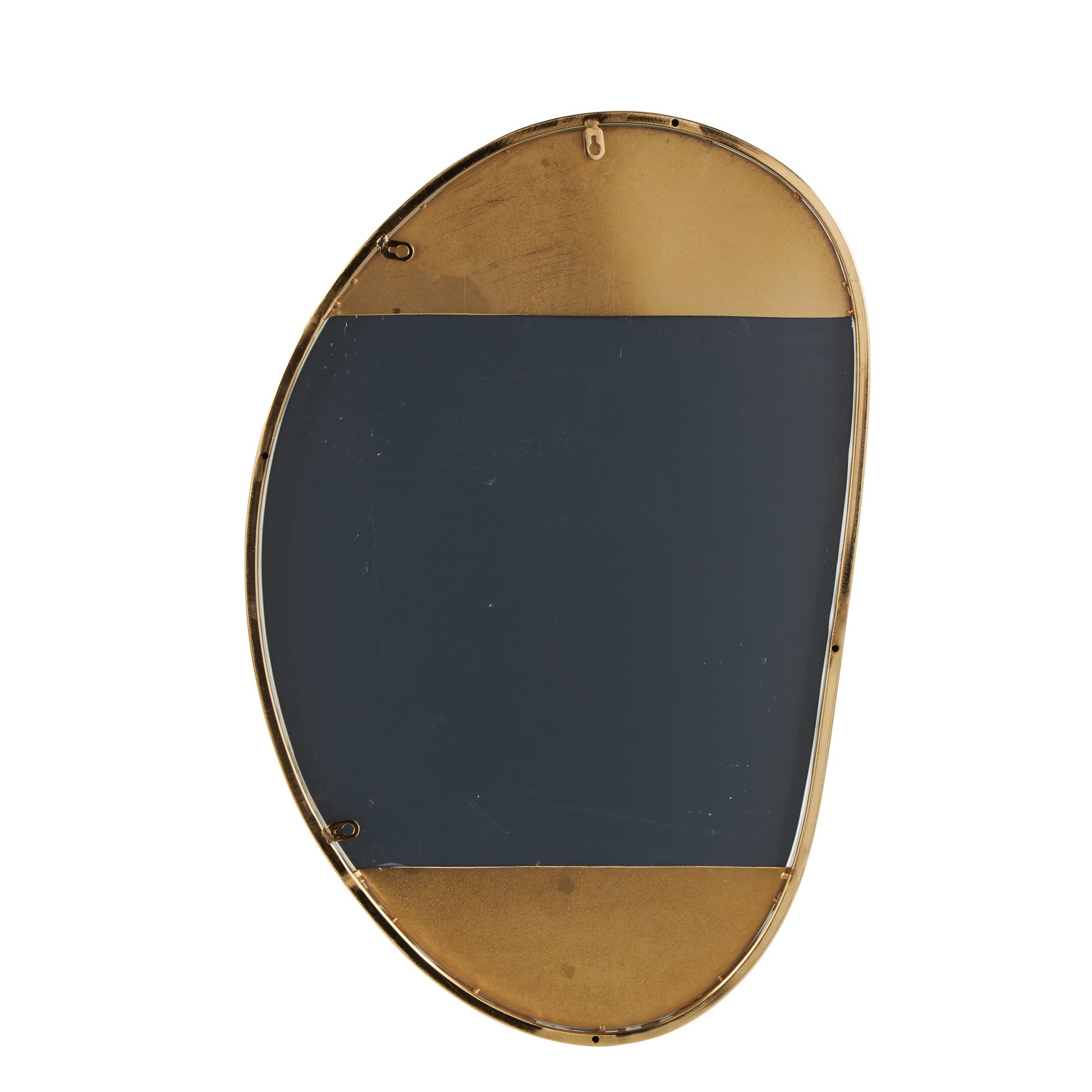 Gold Metal Oval Room Wall Mirror