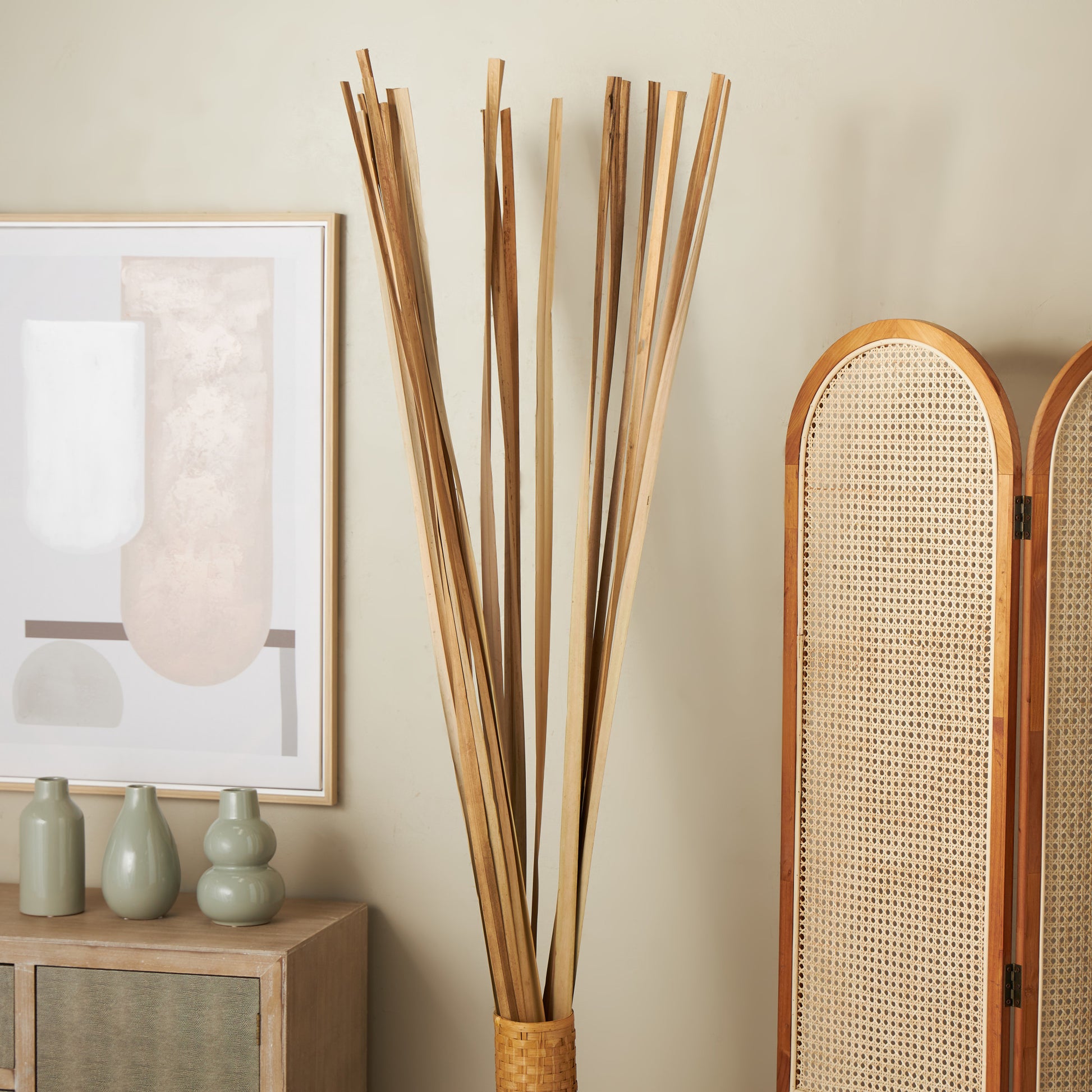 Set of 20 Dried Plant Tall Sticks Home Decor Natural Foliage Set of 20