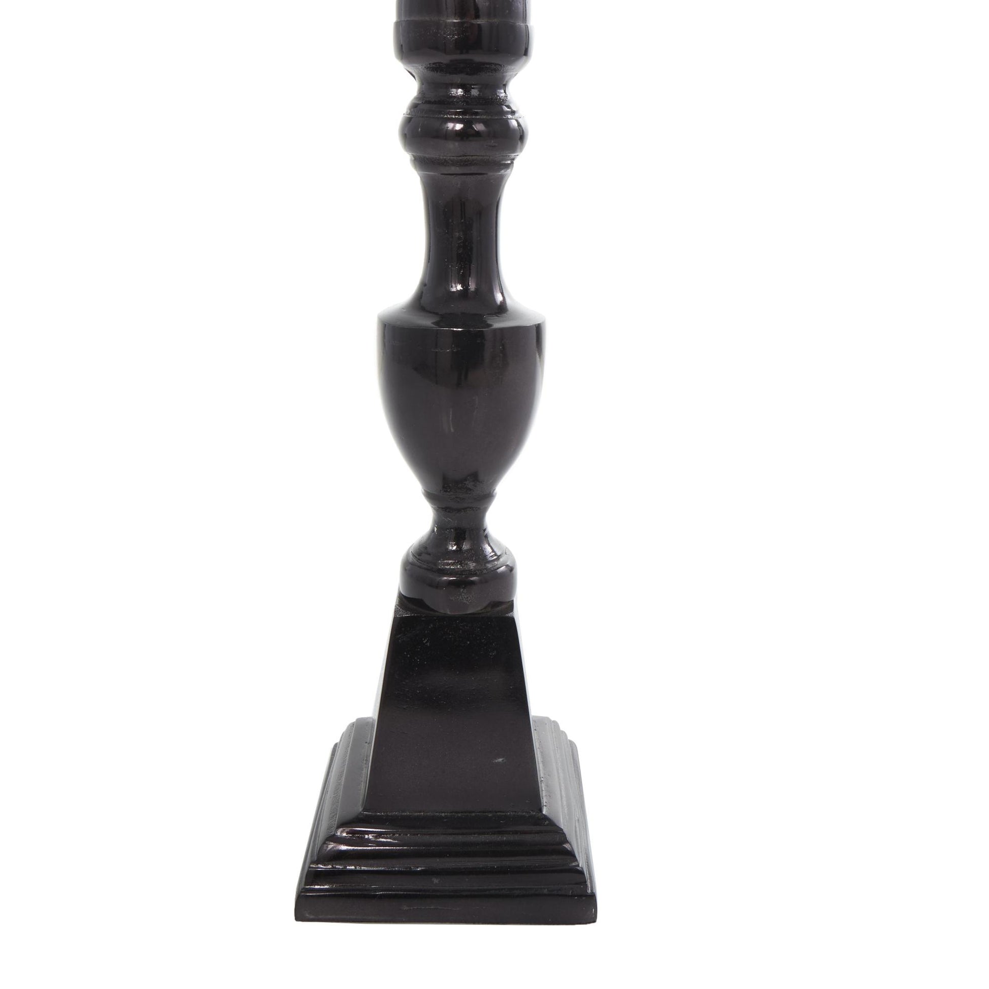 Set of 2 Aluminum Metal Tall Floor Decorative Candle Holder