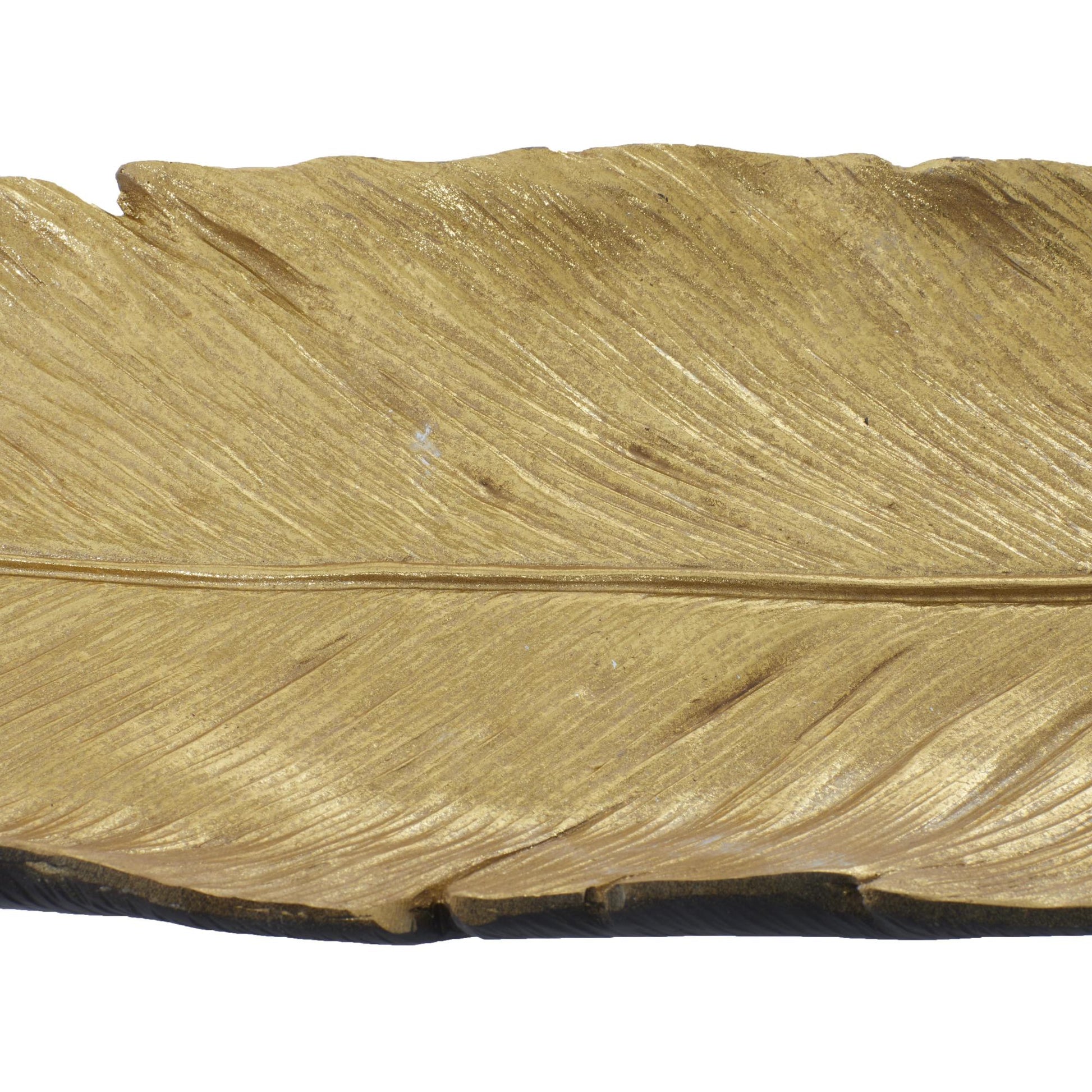 Bird Polystone Feather Large Decorative Bowl