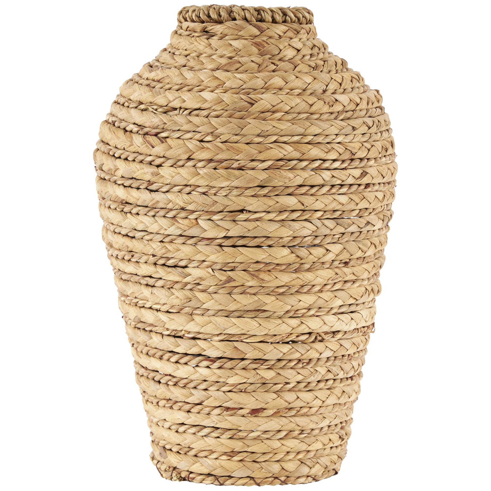 Brown Seagrass Handmade Braided Decorative Vase