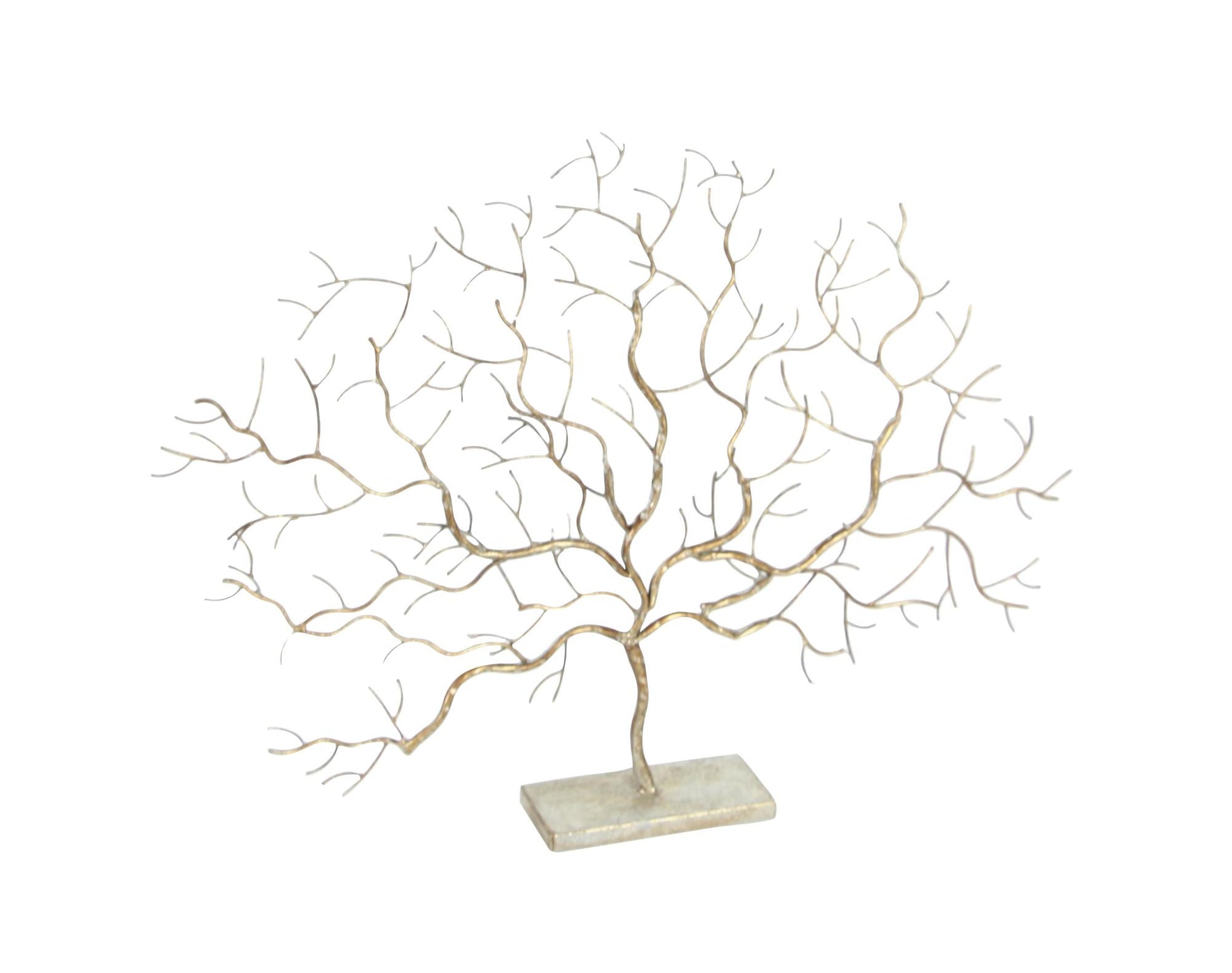 Tree Silver Metal Decorative Sculpture