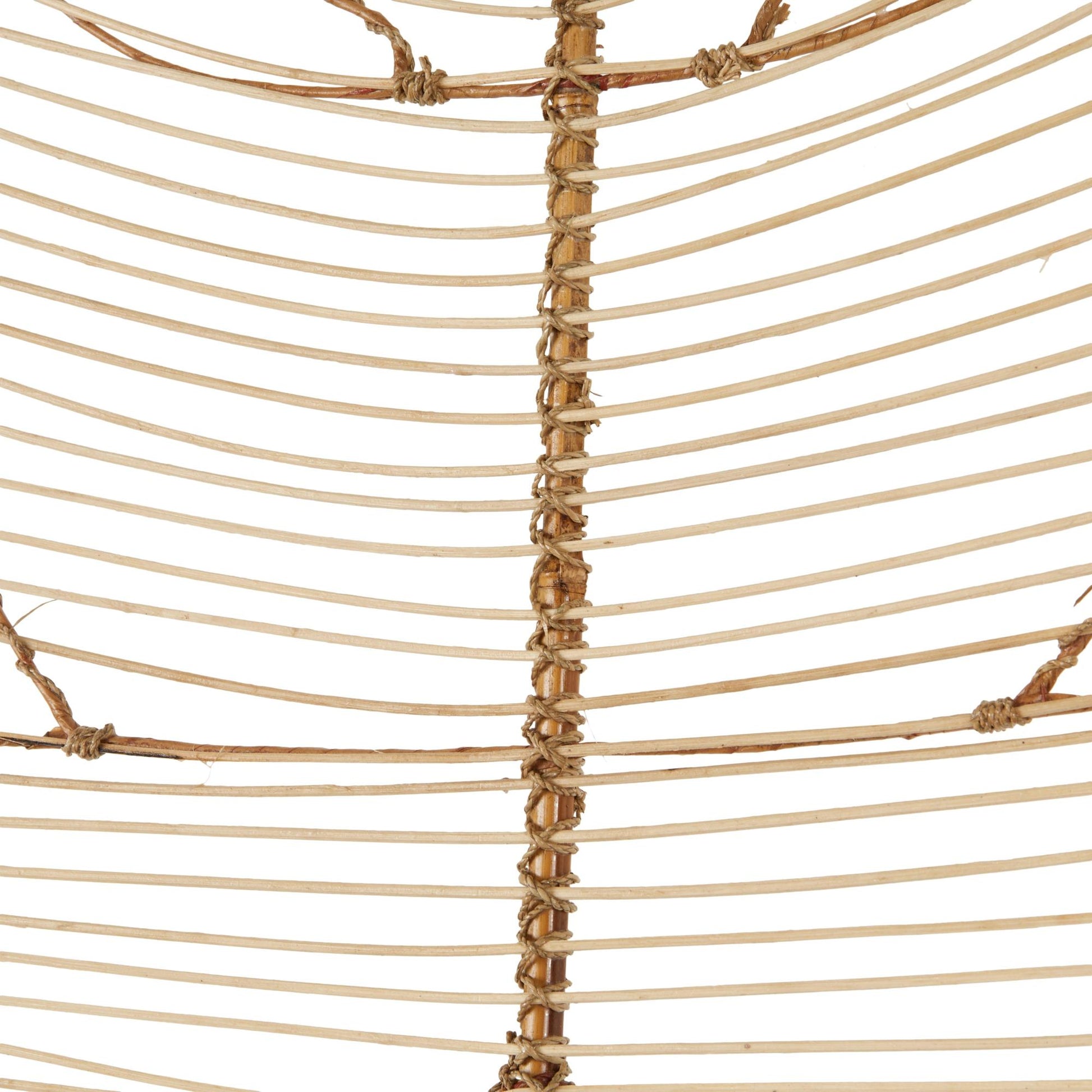 Set of 3 Leaf Rattan Handmade Tall Woven Palm Leaf Stick Home Decor Natural Foliage with Varying Shapes Set of 3 23"W, 79"H