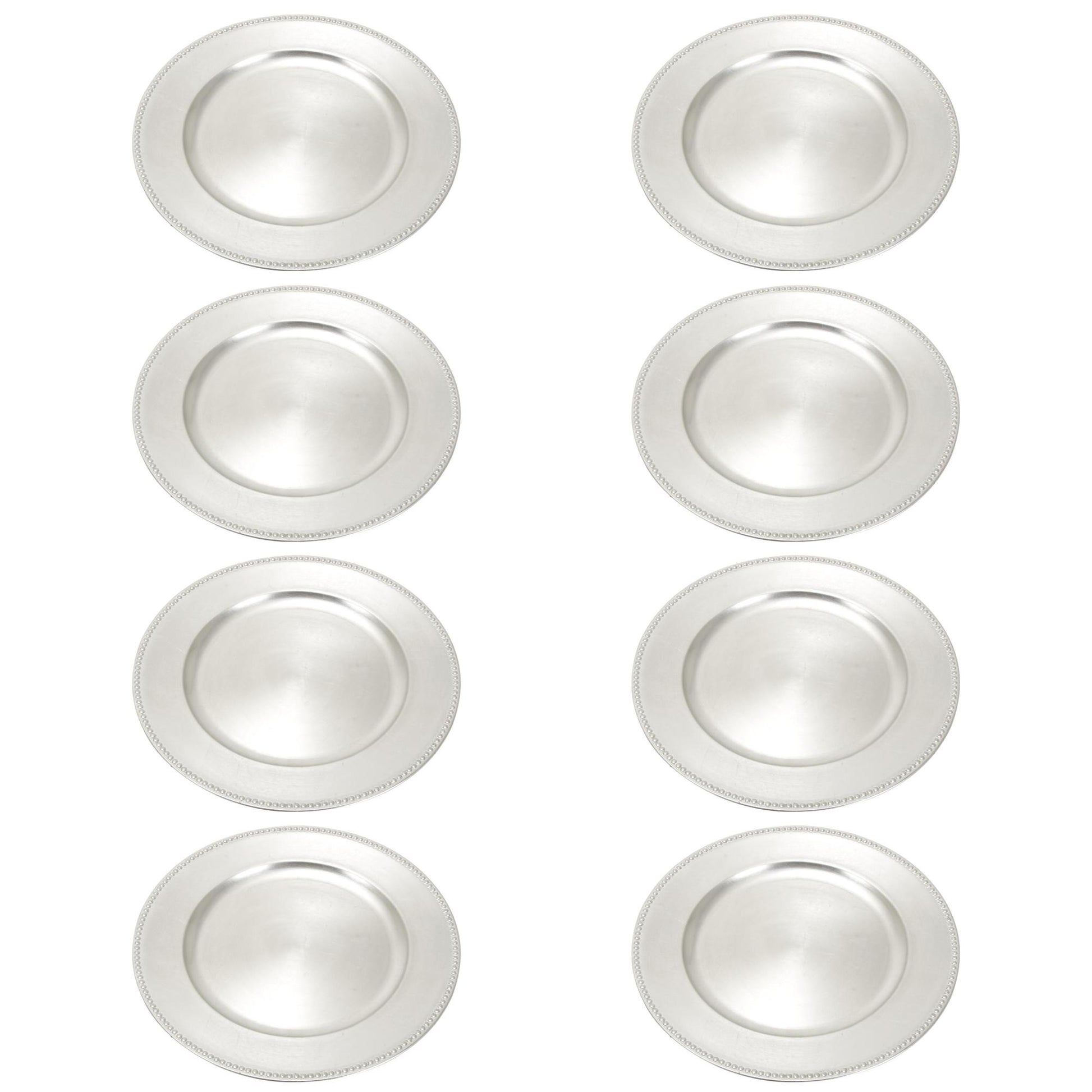 Set of 8 Plate Melamine Plastic Decorative Charger