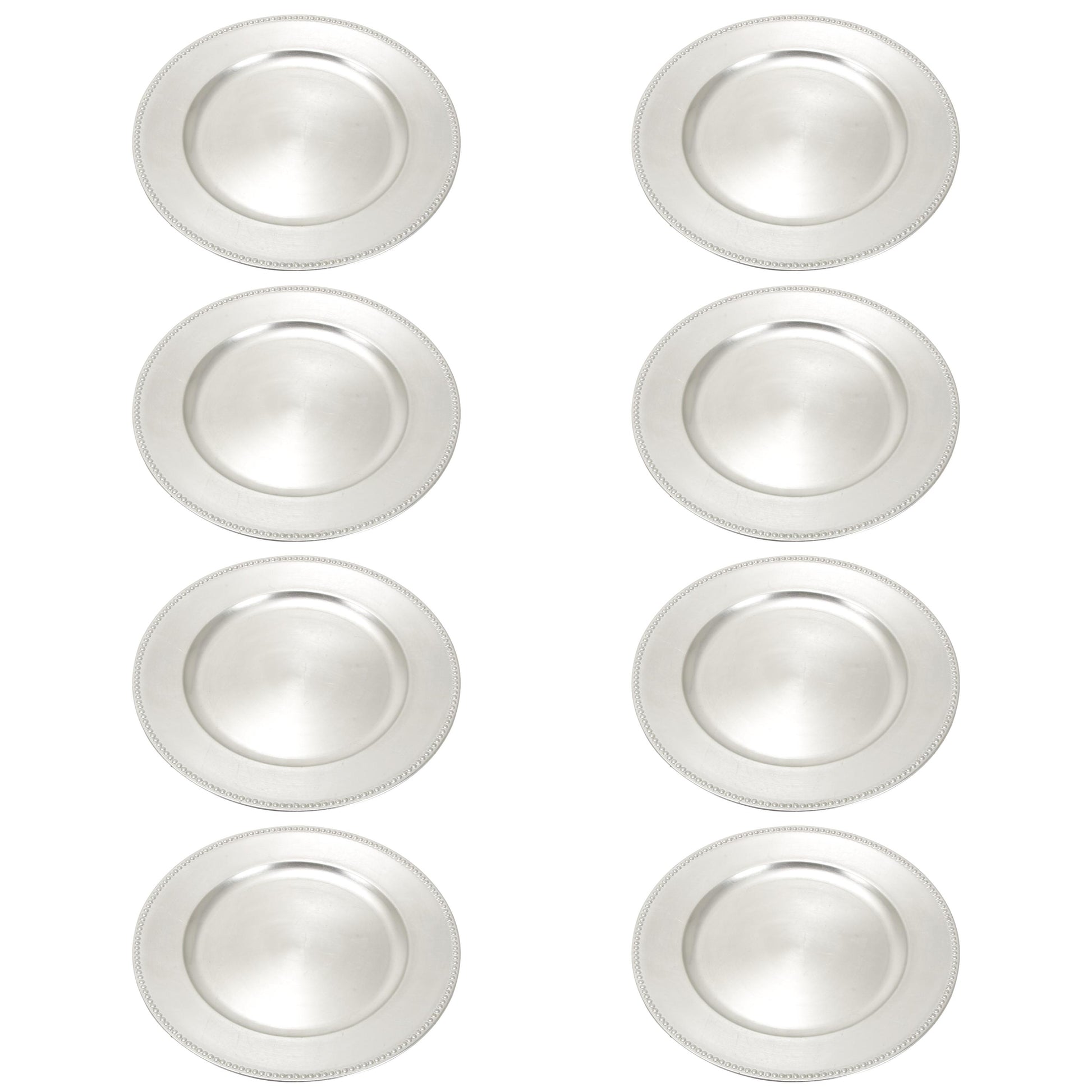 Set of 8 Plate Melamine Plastic Decorative Charger