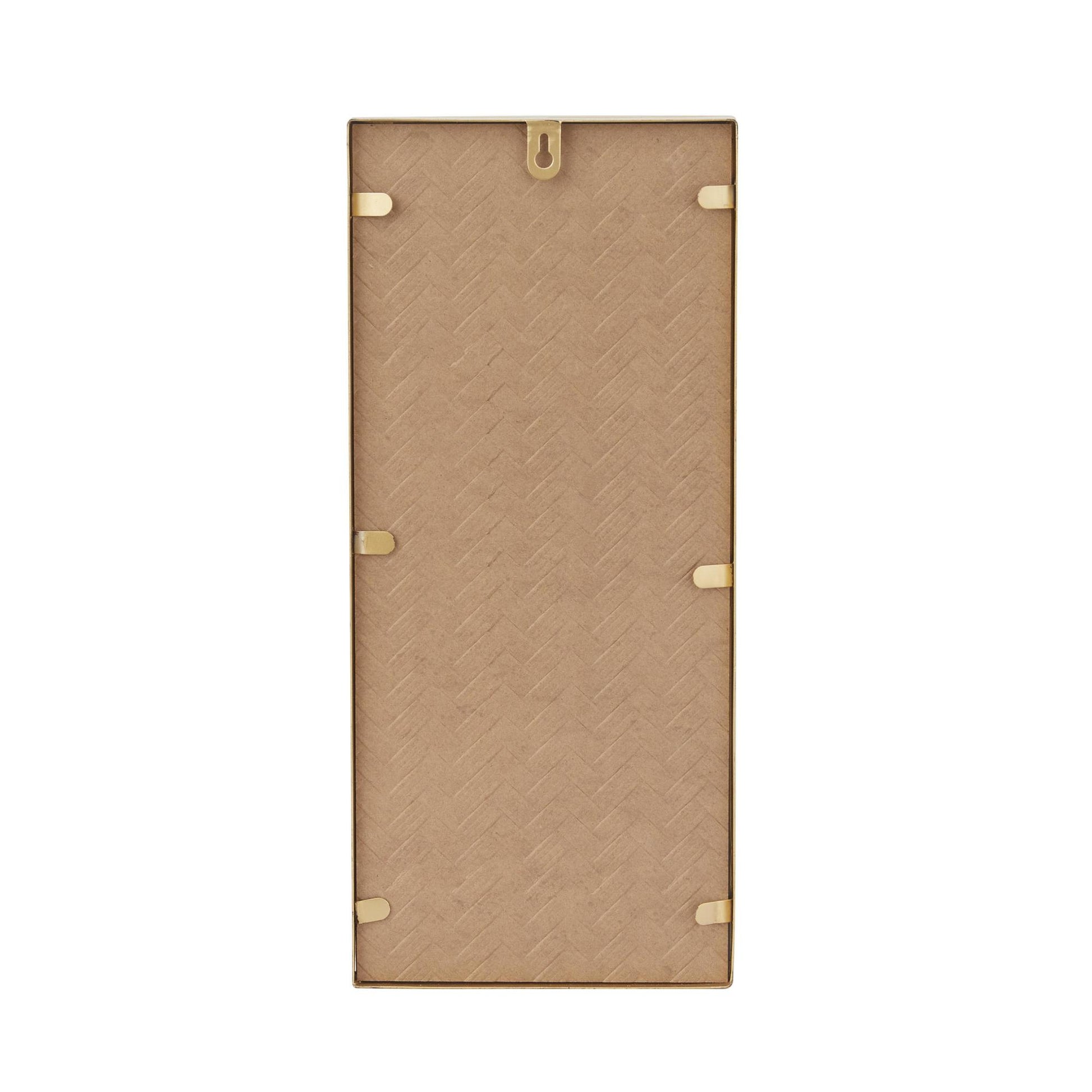 CosmoLiving by Cosmopolitan Geometric Metal Pillar Indoor Outdoor Wall Sconce with Mirror Backing