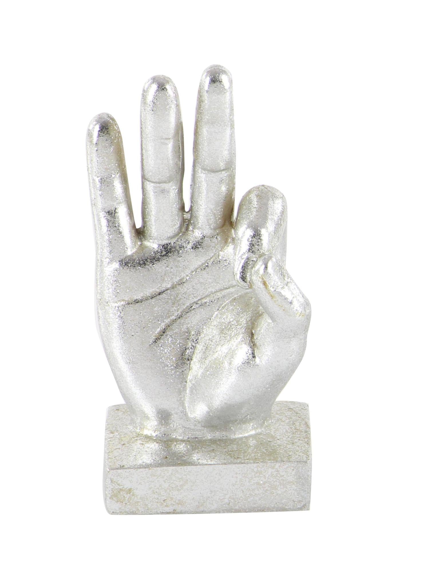 CosmoLiving by Cosmopolitan Set of 3 Hands Polystone Decorative Sculpture