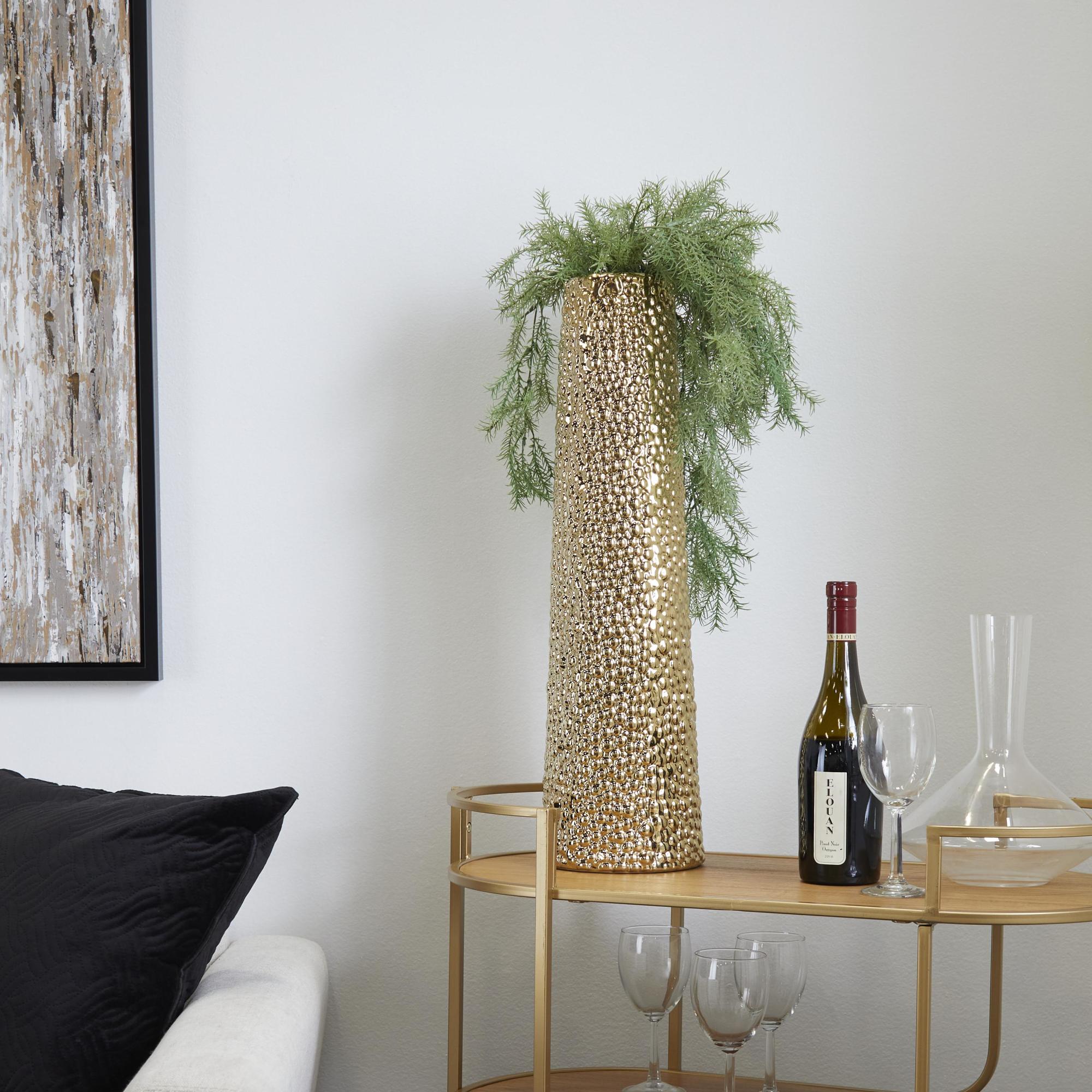 Ceramic Decorative Vase with Bubble Texture
