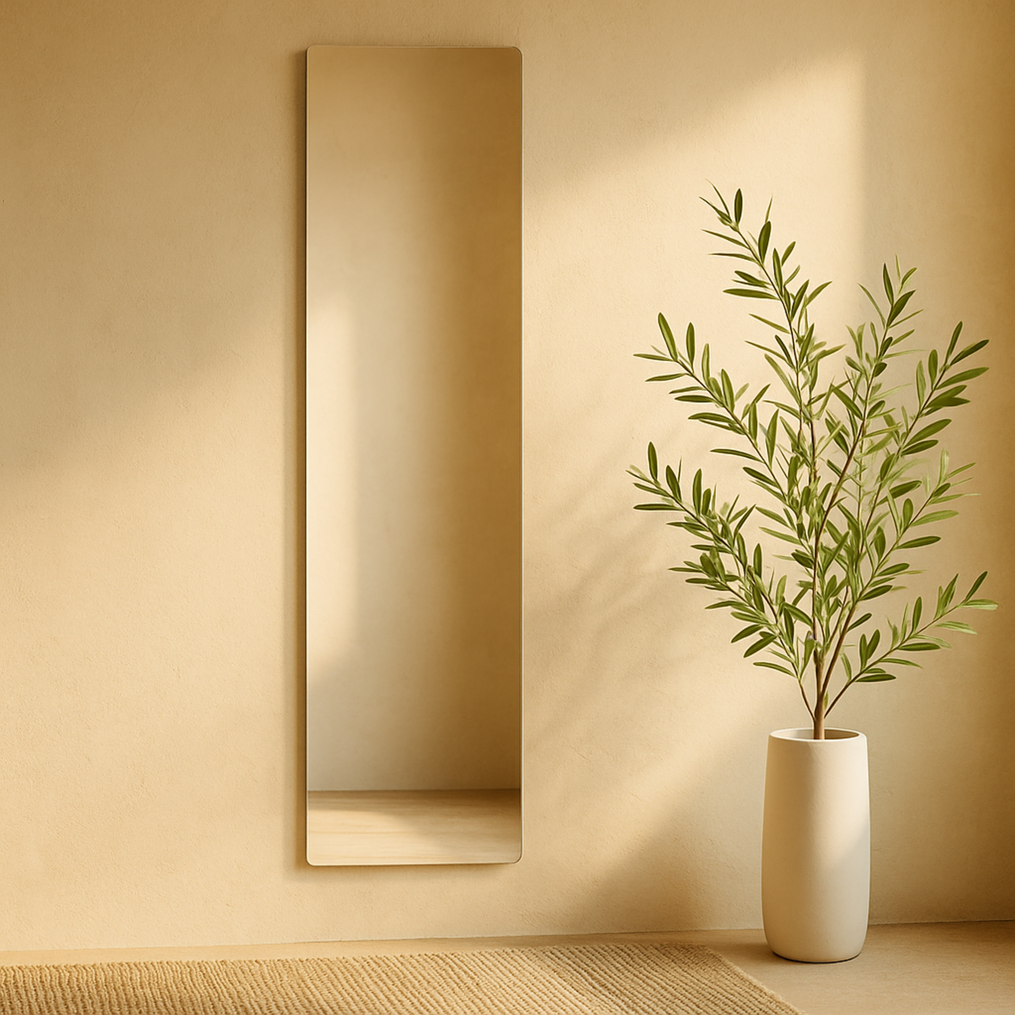 CosmoLiving by Cosmopolitan Silver Metal Room Wall Mirror
