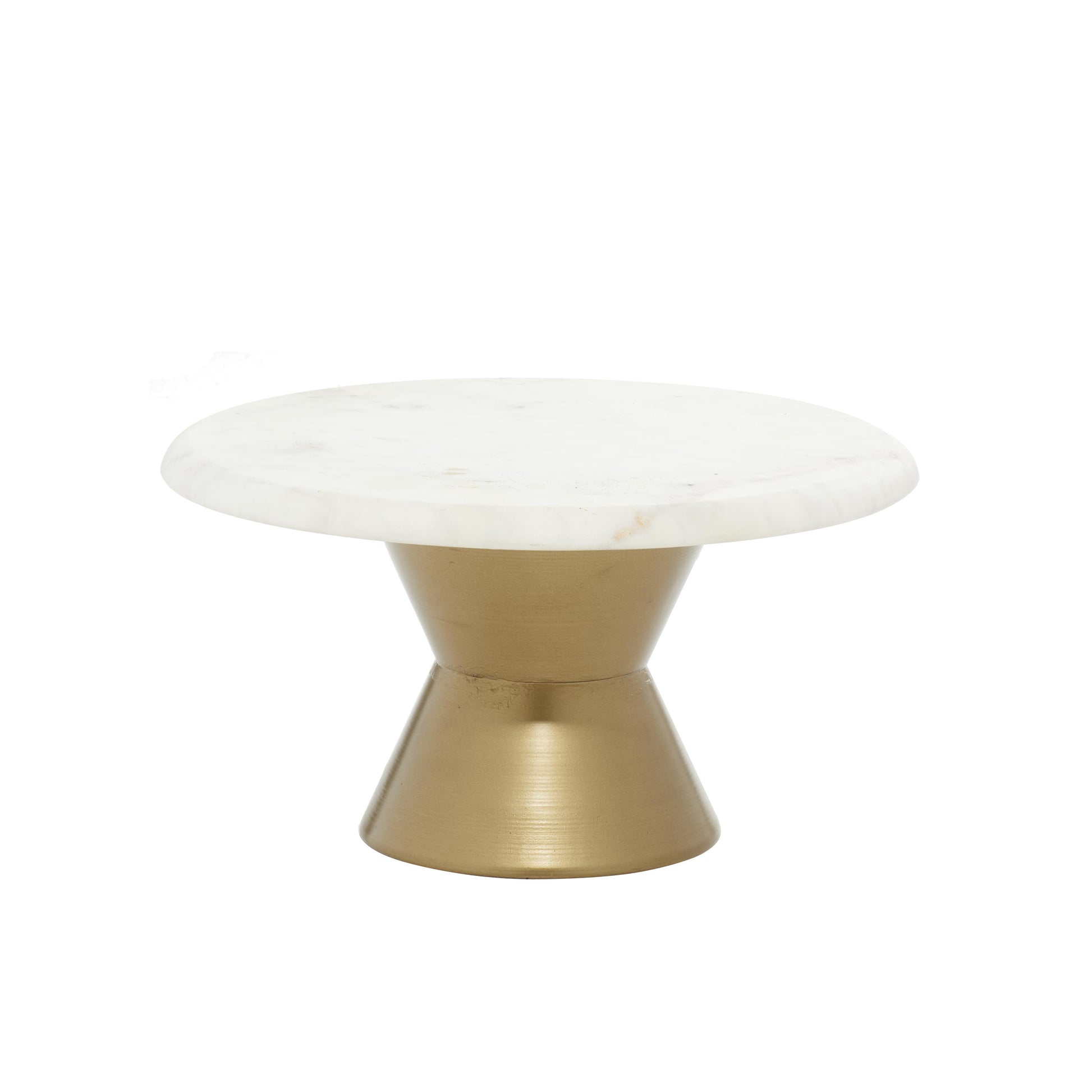 Marble Decorative Cake Stand with Gold Base
