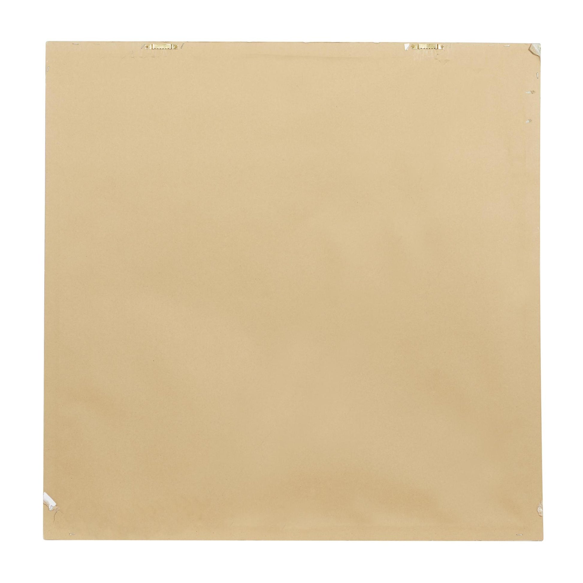 Abstract Brown Canvas Living Room Framed Wall Art with Silver Frame