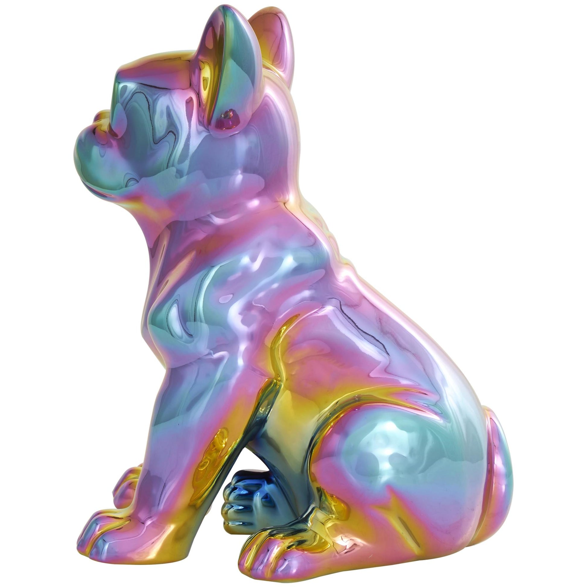 CosmoLiving by Cosmopolitan Bulldog Ceramic Decorative Sculpture with Sunglasses