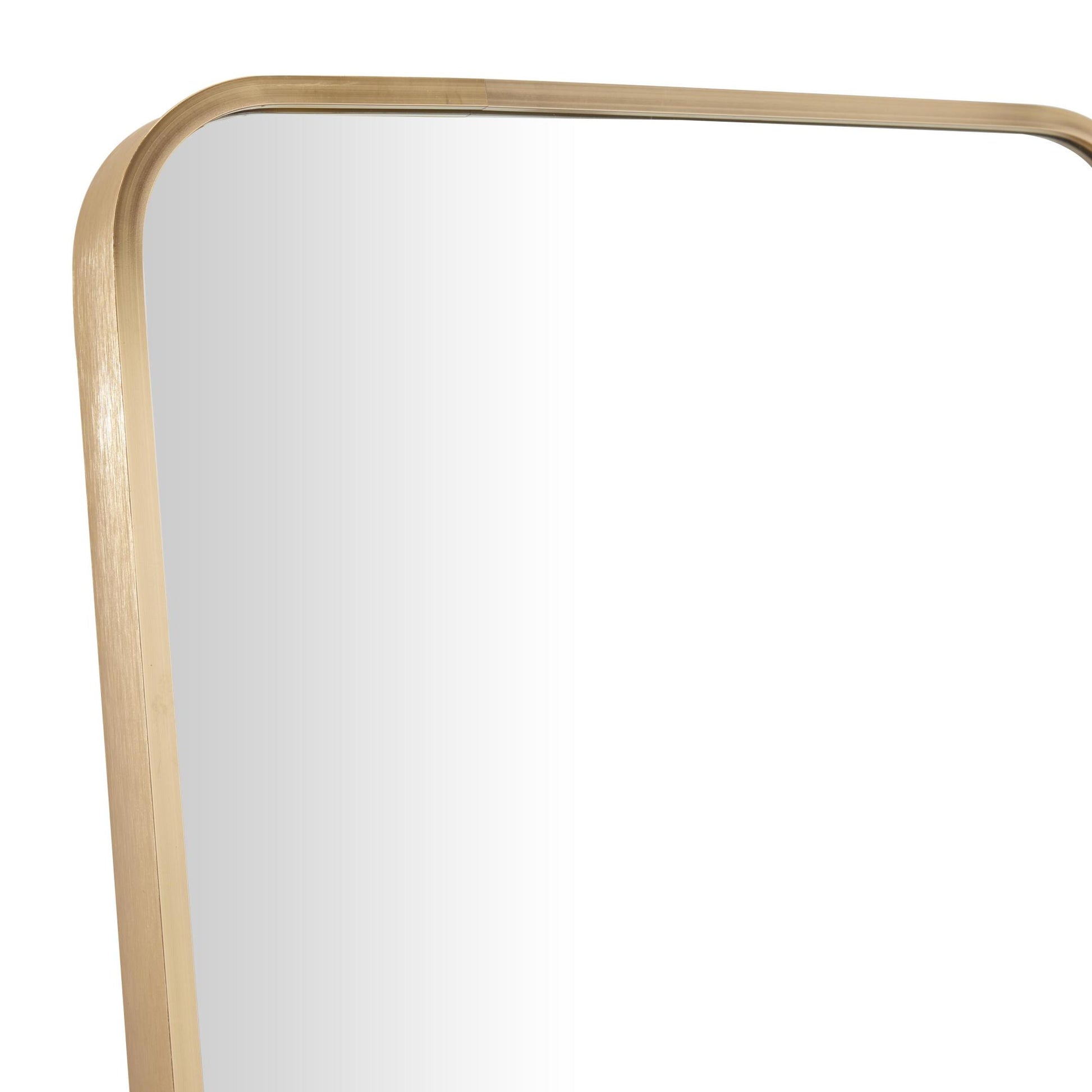 CosmoLiving by Cosmopolitan Gold Metal Room Wall Mirror with Thin Frame