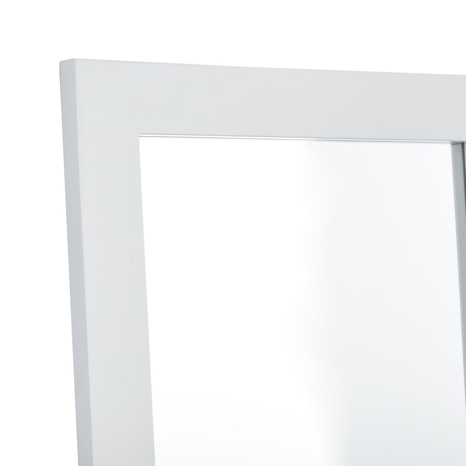 Wooden Minimalistic Room Wall Mirror 24" x 1" x 42"