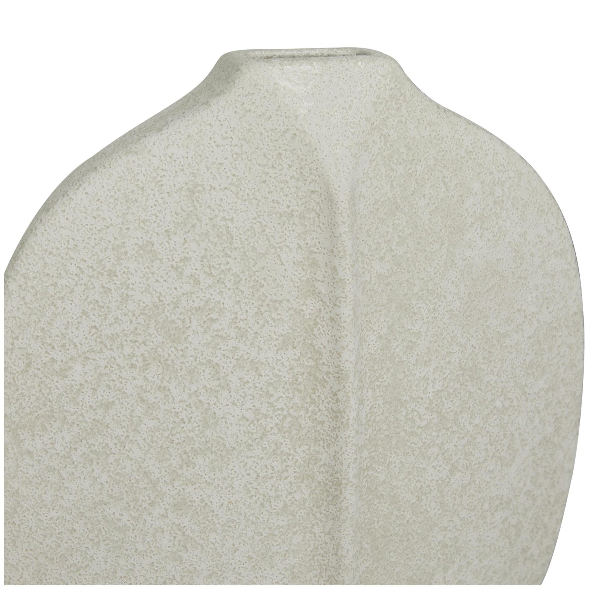 CosmoLiving by Cosmopolitan Set of 2 Abstract Ceramic Textured Decorative Vase