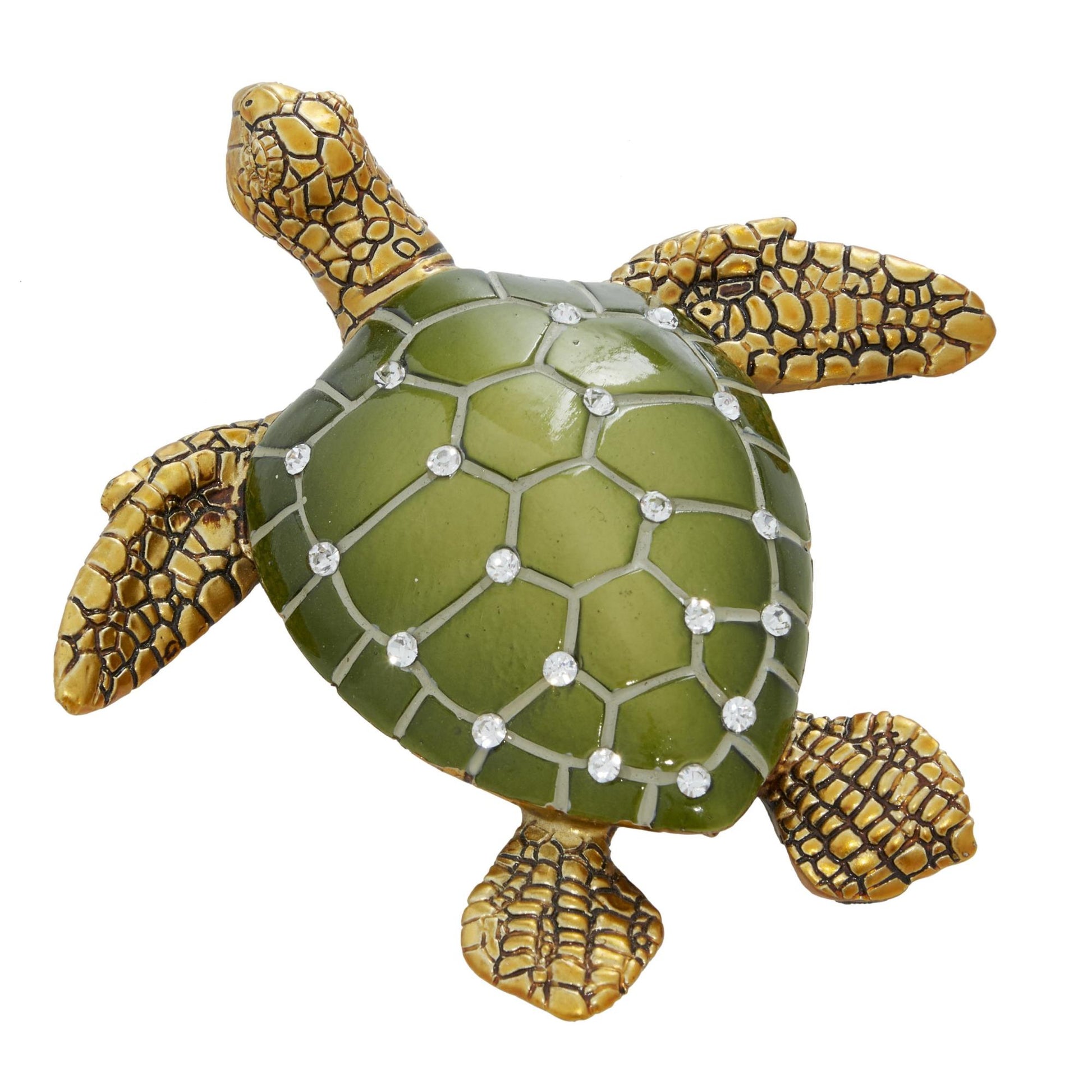 Set of 3 Turtle Brown Polystone Decorative Sculpture