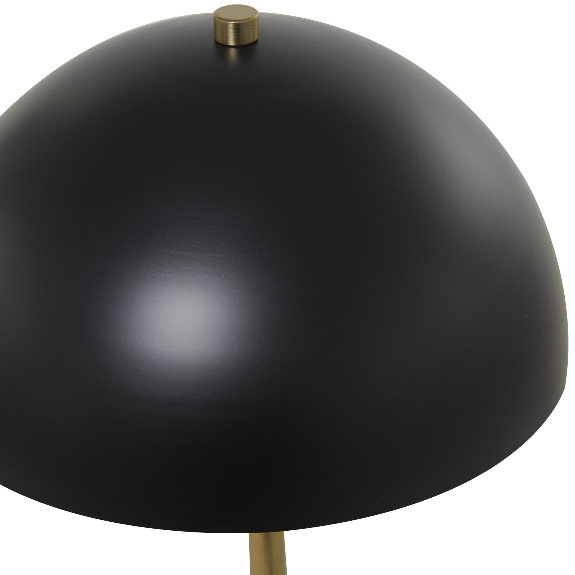Metal Umbrella Style Room Desk Lamp with Black Marble Base