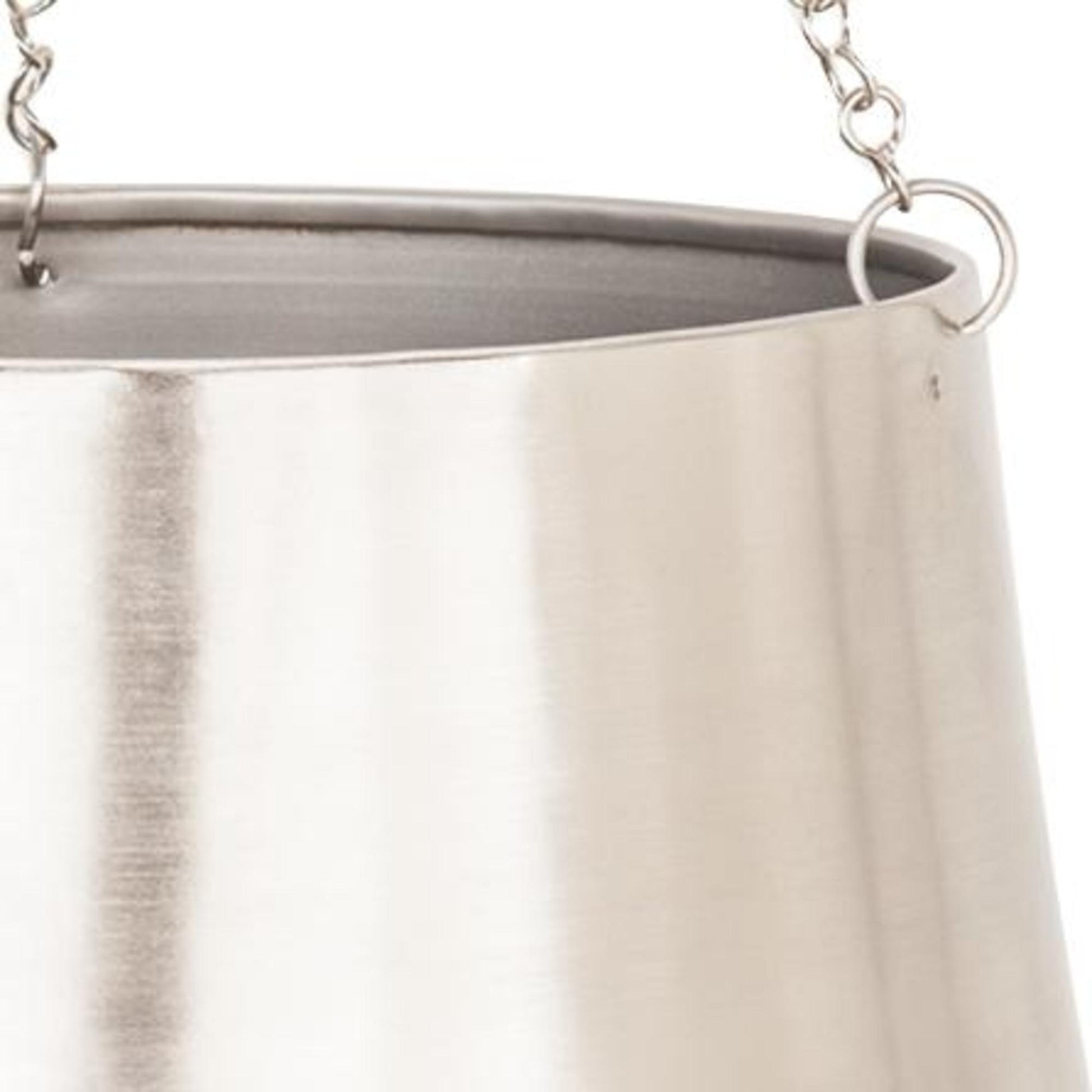 Set of 2 Metal Hanging Dome Indoor Outdoor Wall Planter with Chain