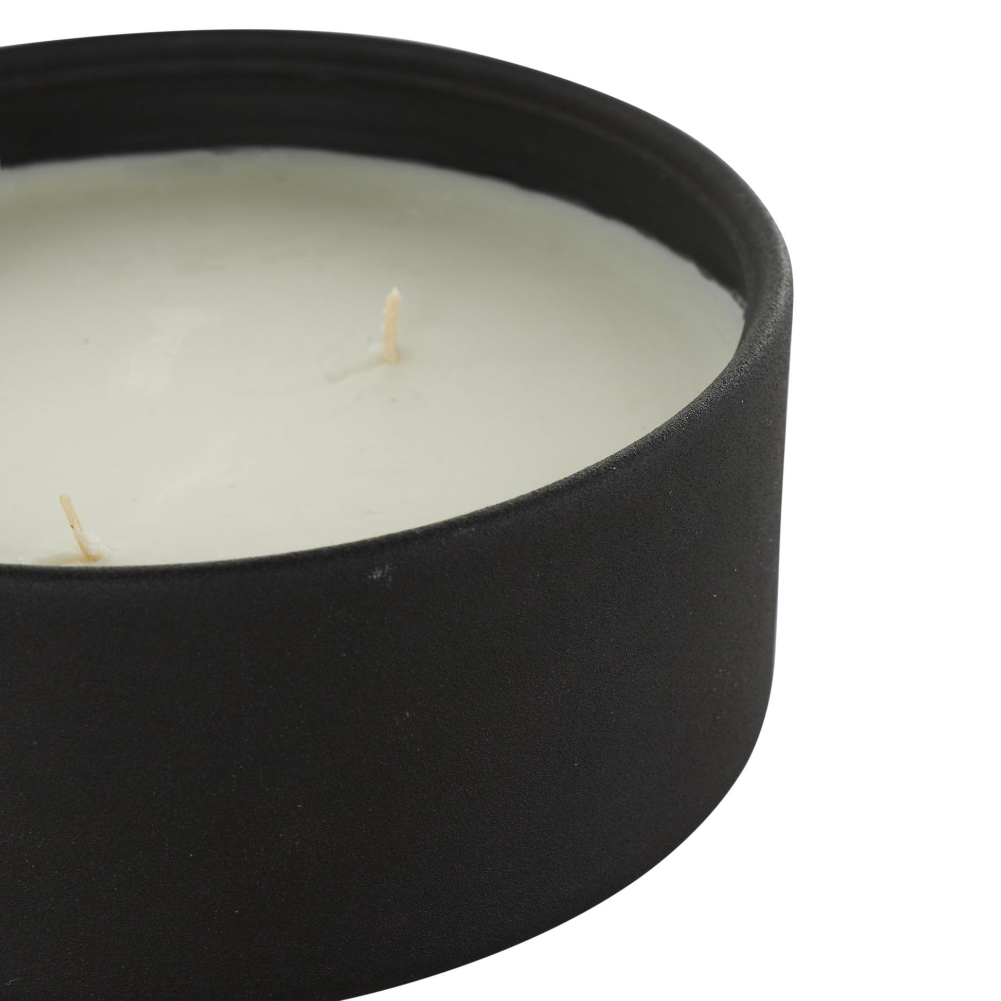 Metal Tangerine Splash Scented Textured 22oz 3 Wick Decorative Candle with White Wax