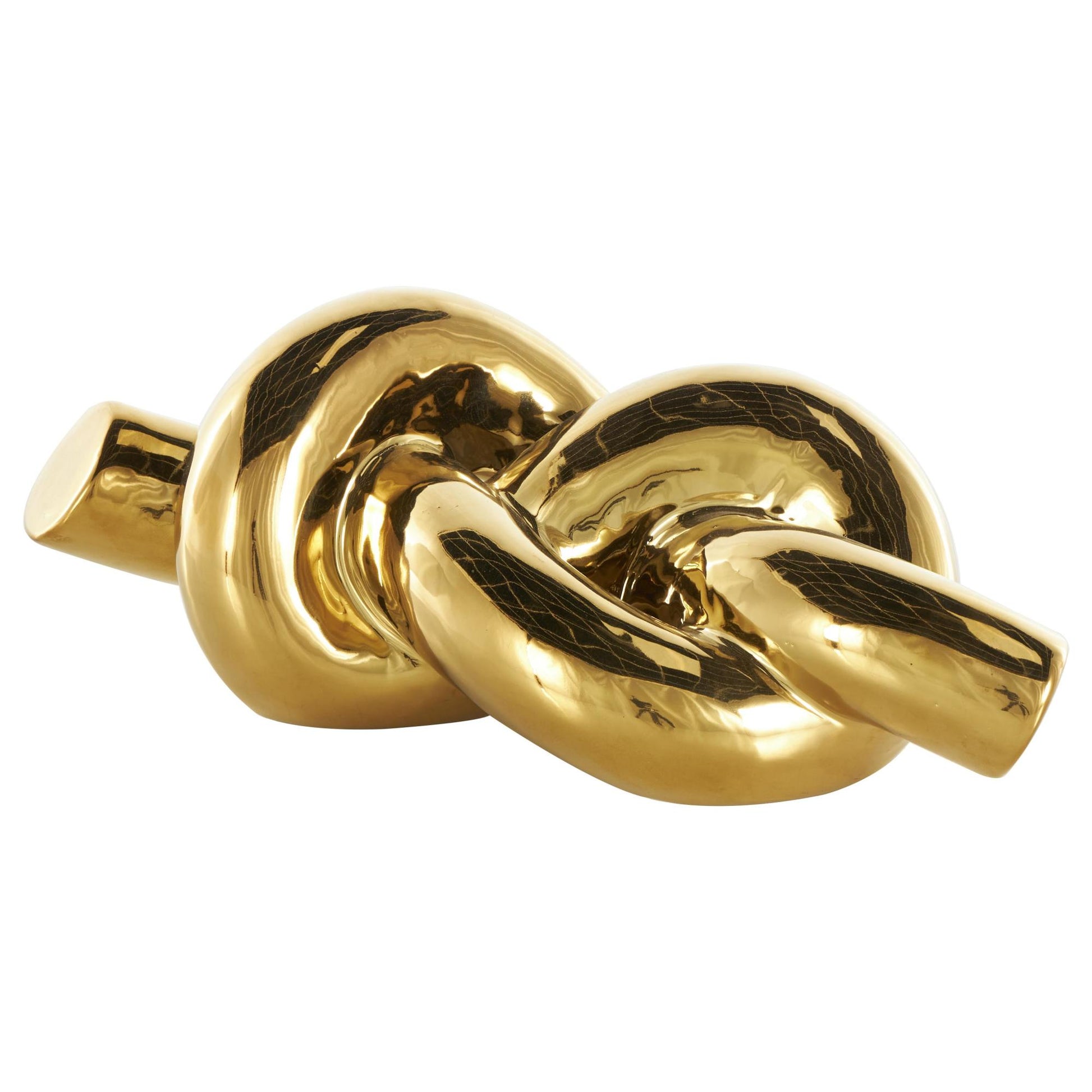 Knot Gold Ceramic Decorative Sculpture