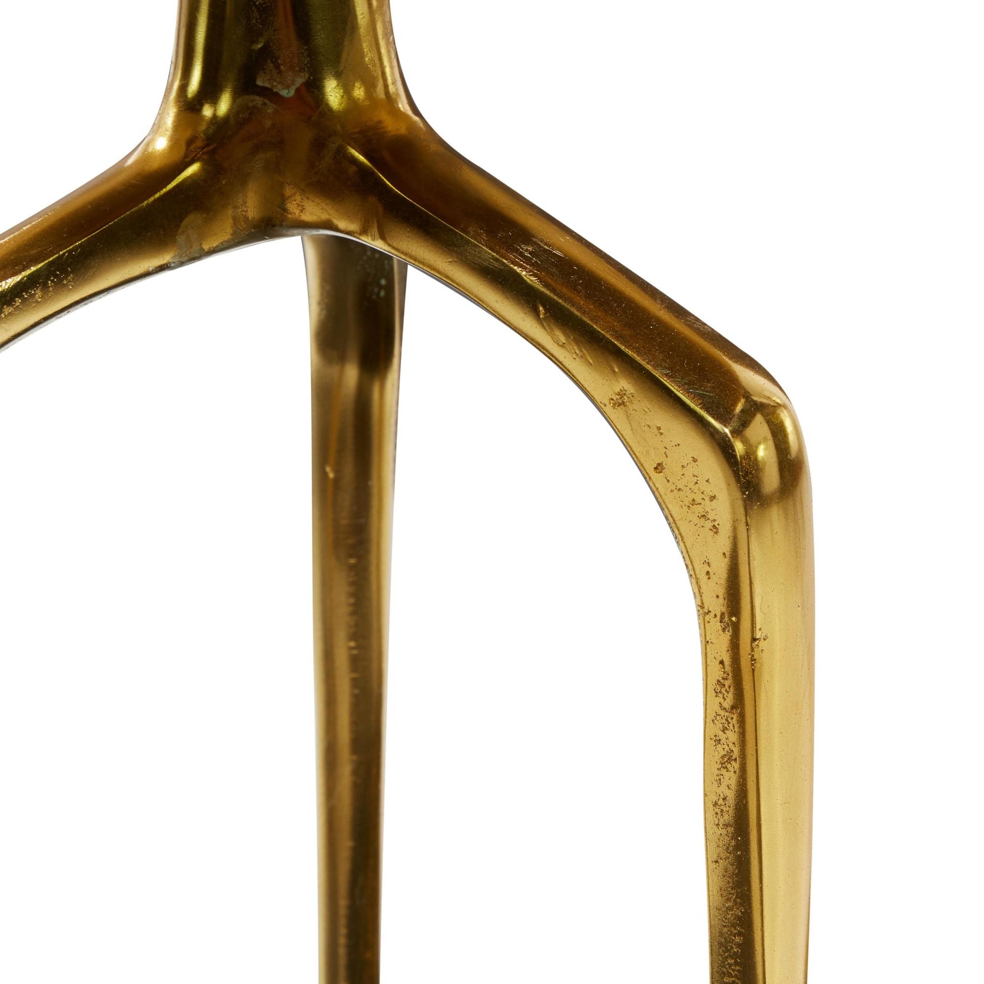 Aluminum Metal Slim Tray Top Side End Accent Table with 3 Tripod Legs 16" x 16" x 25"