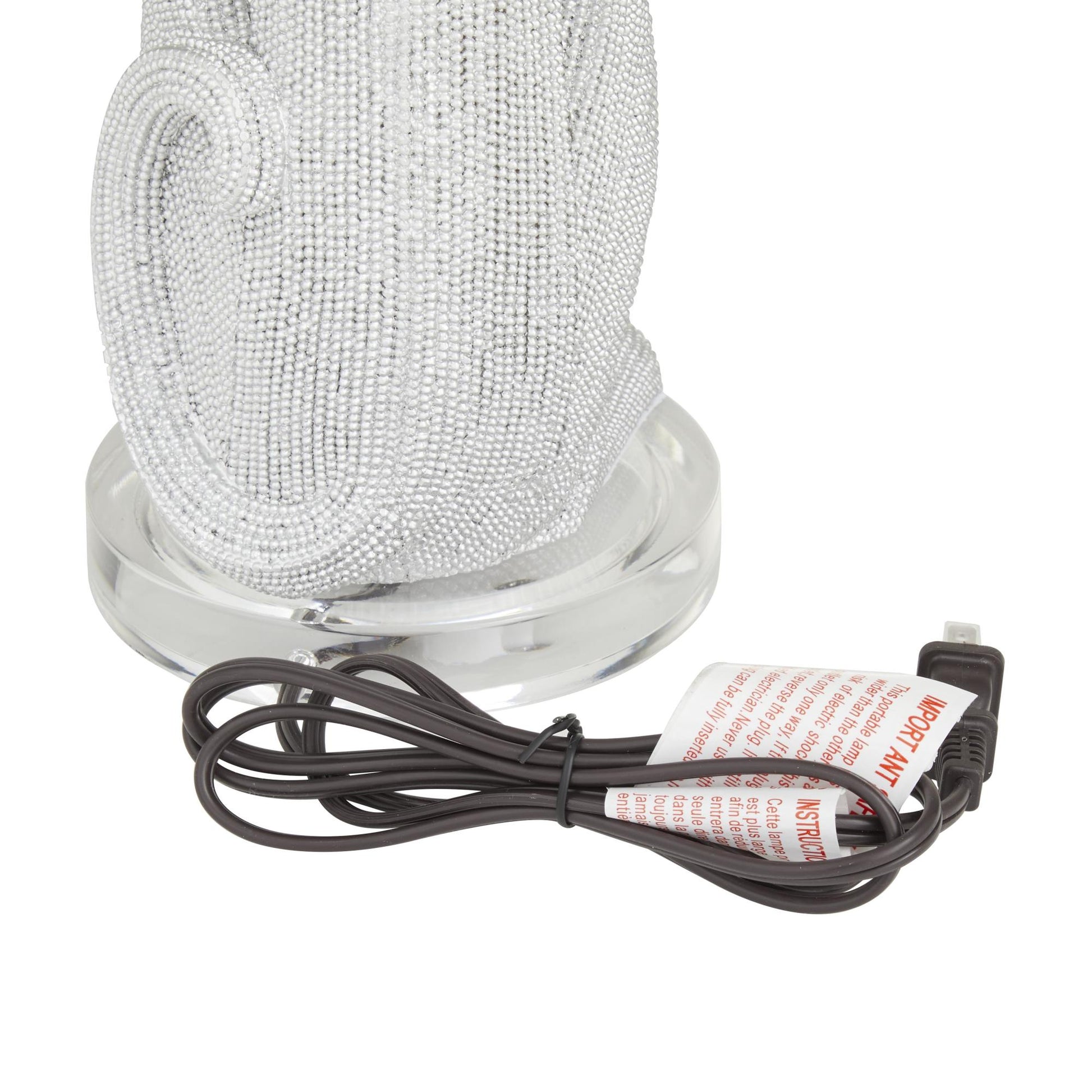 Set of 2 Leopard Polystone Room Table Lamp