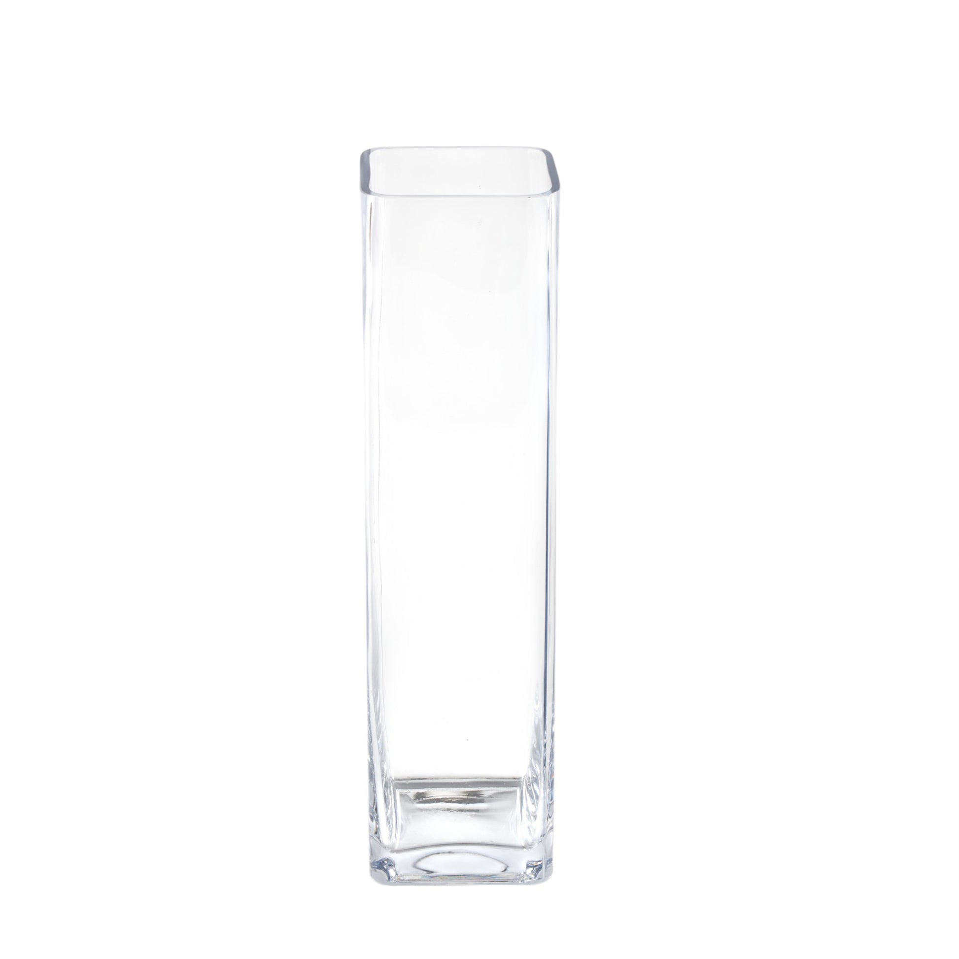 Clear Glass Tall Decorative Vase