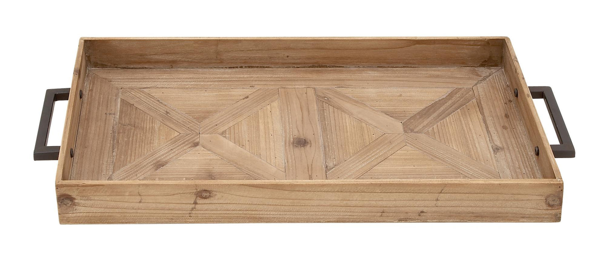 Brown Wood Living Room Decor Tray