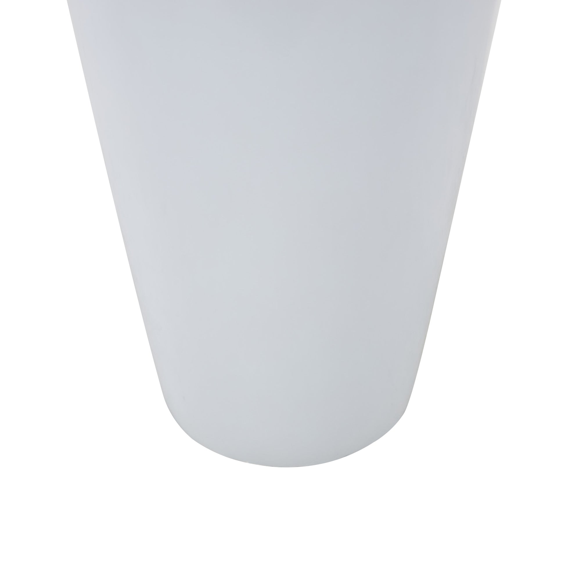 White Fiberglass Minimalistic Decorative Vase