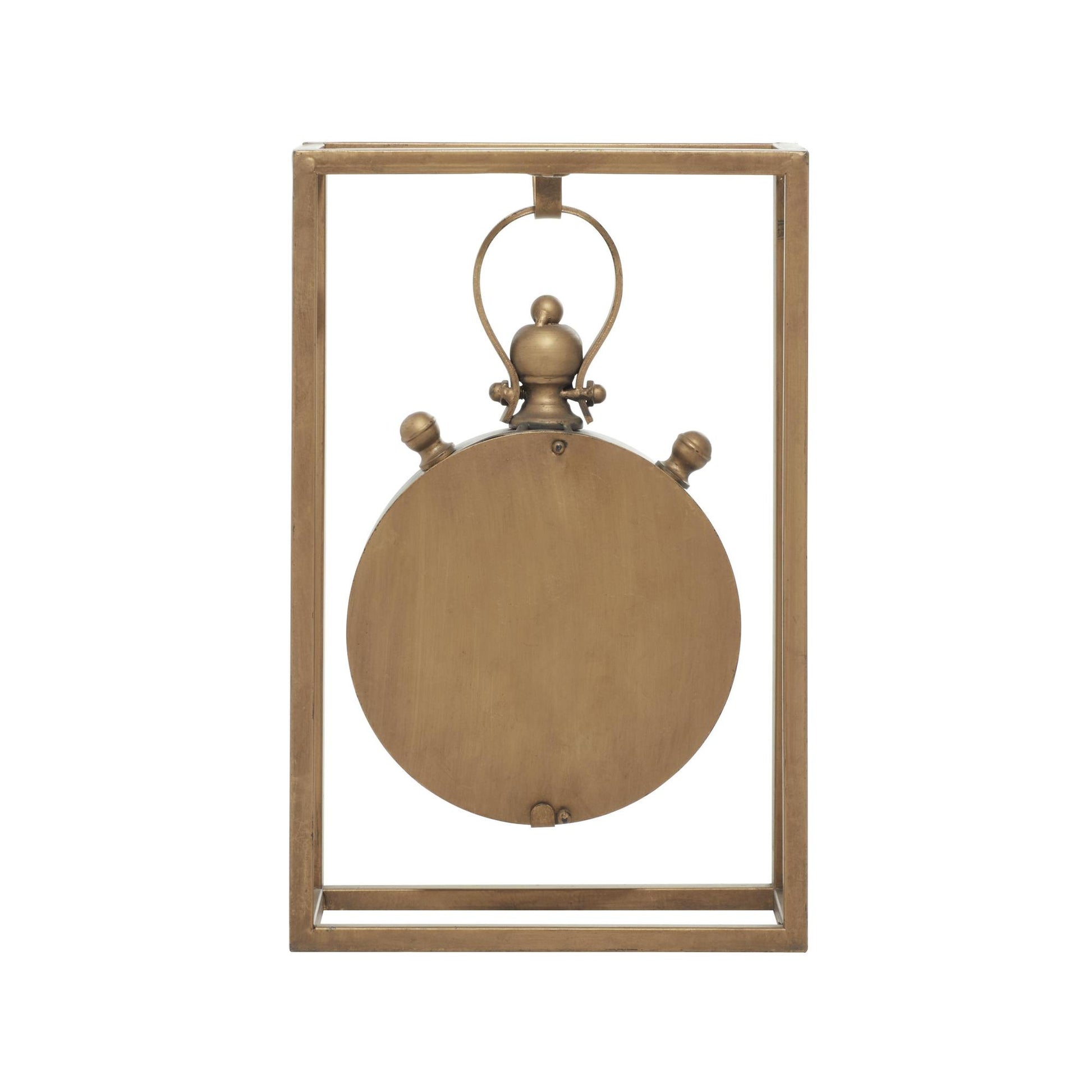 Bronze Metal Standing Stopwatch Decorative Clock