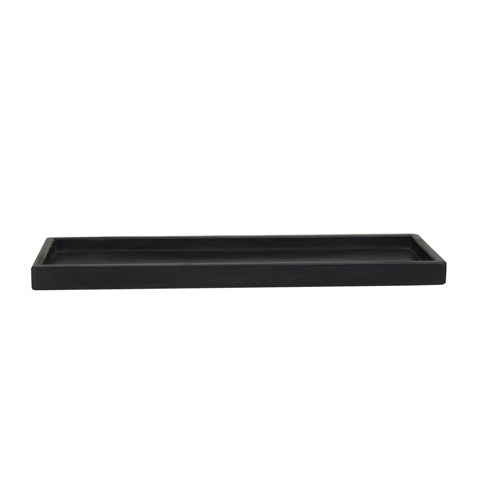 Set of 2 Marble Minimalistic Textured Square Living Room Decor Tray Set of 2 10", 8"W