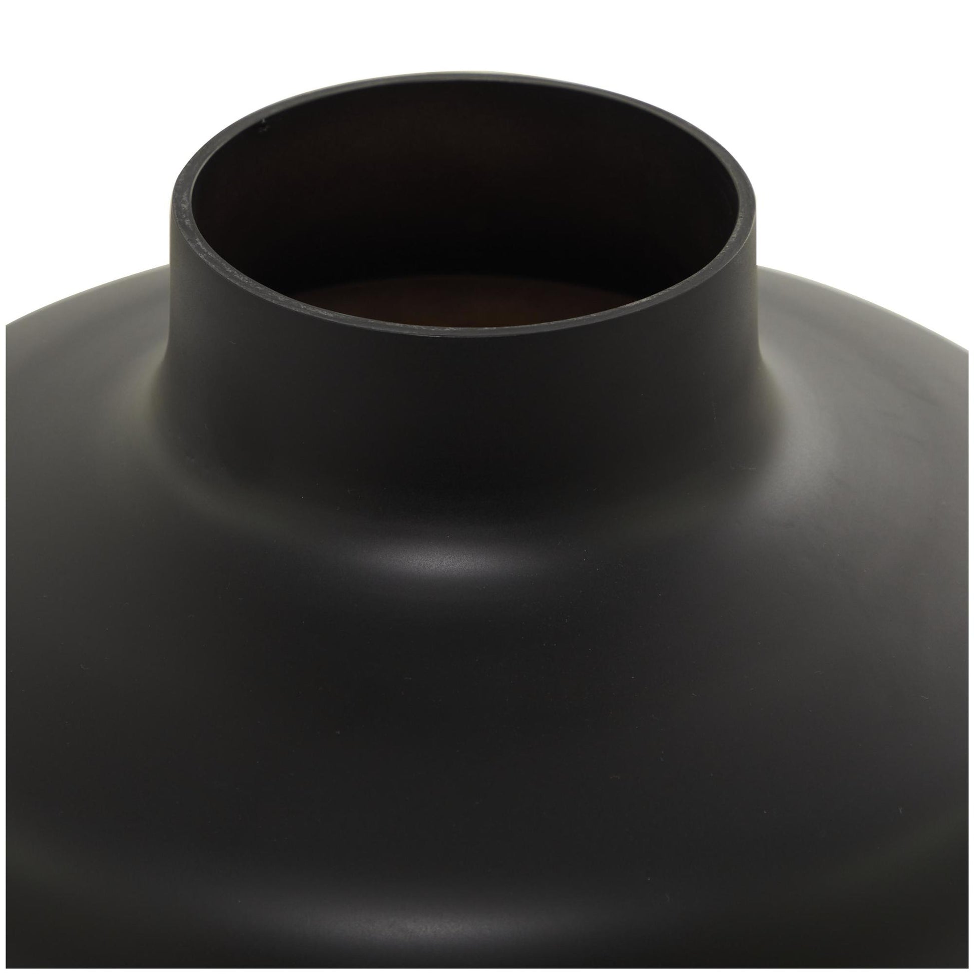 Black Glass Decorative Vase