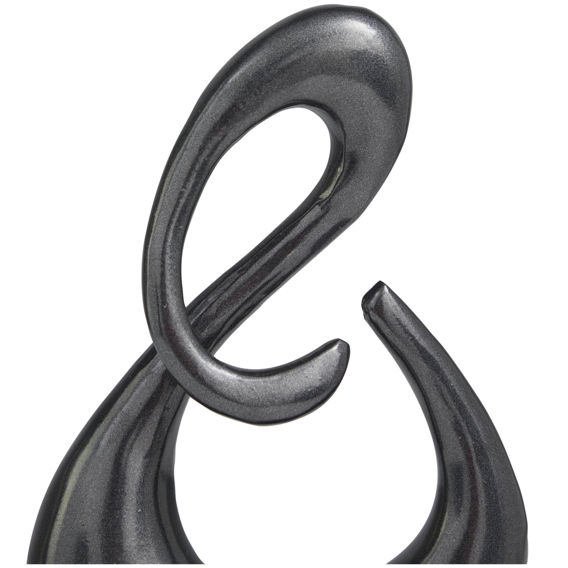 Abstract Aluminum Metal Swirl Decorative Sculpture
