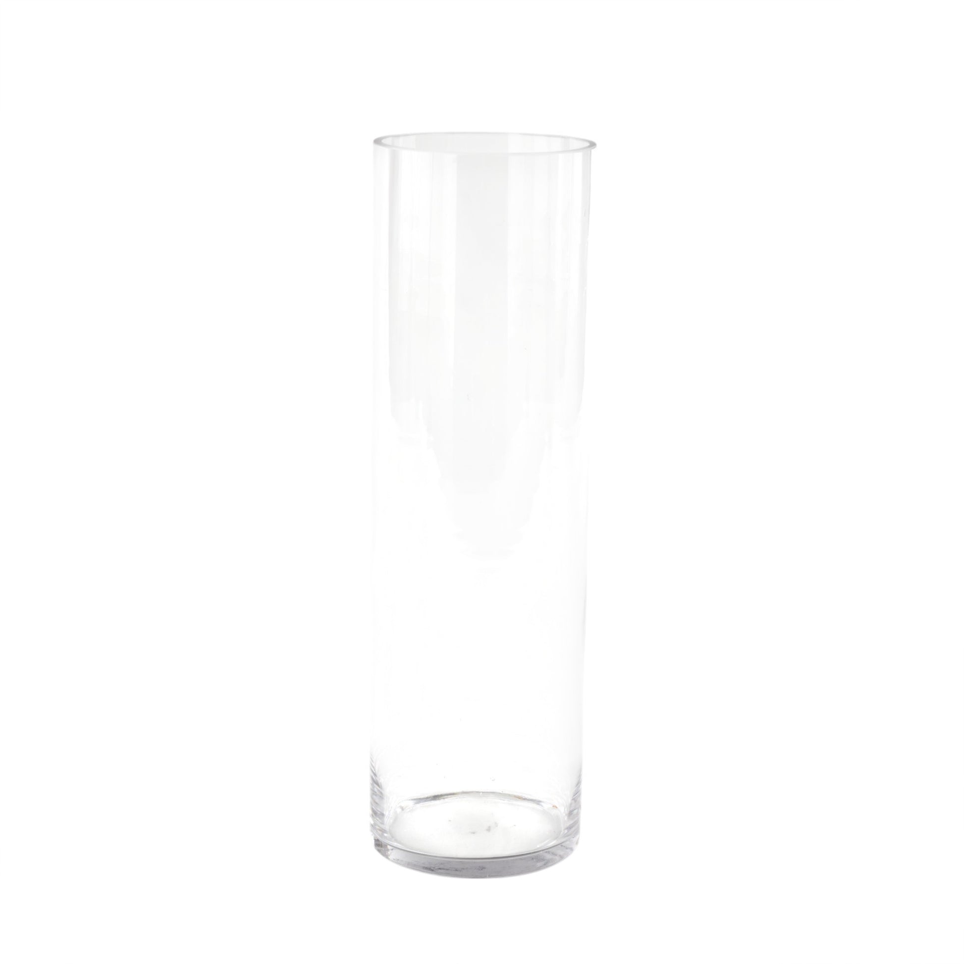 Clear Glass Tall Decorative Vase