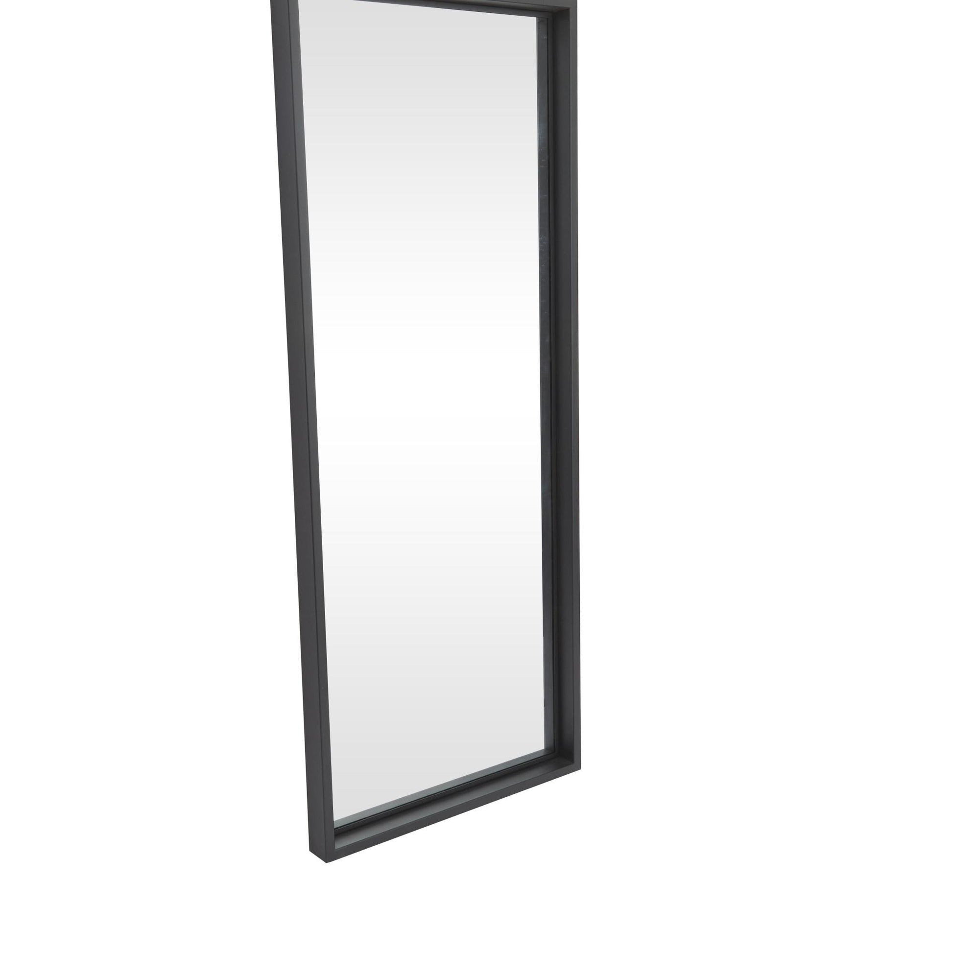 Black Metal Tall Room Floor Mirror