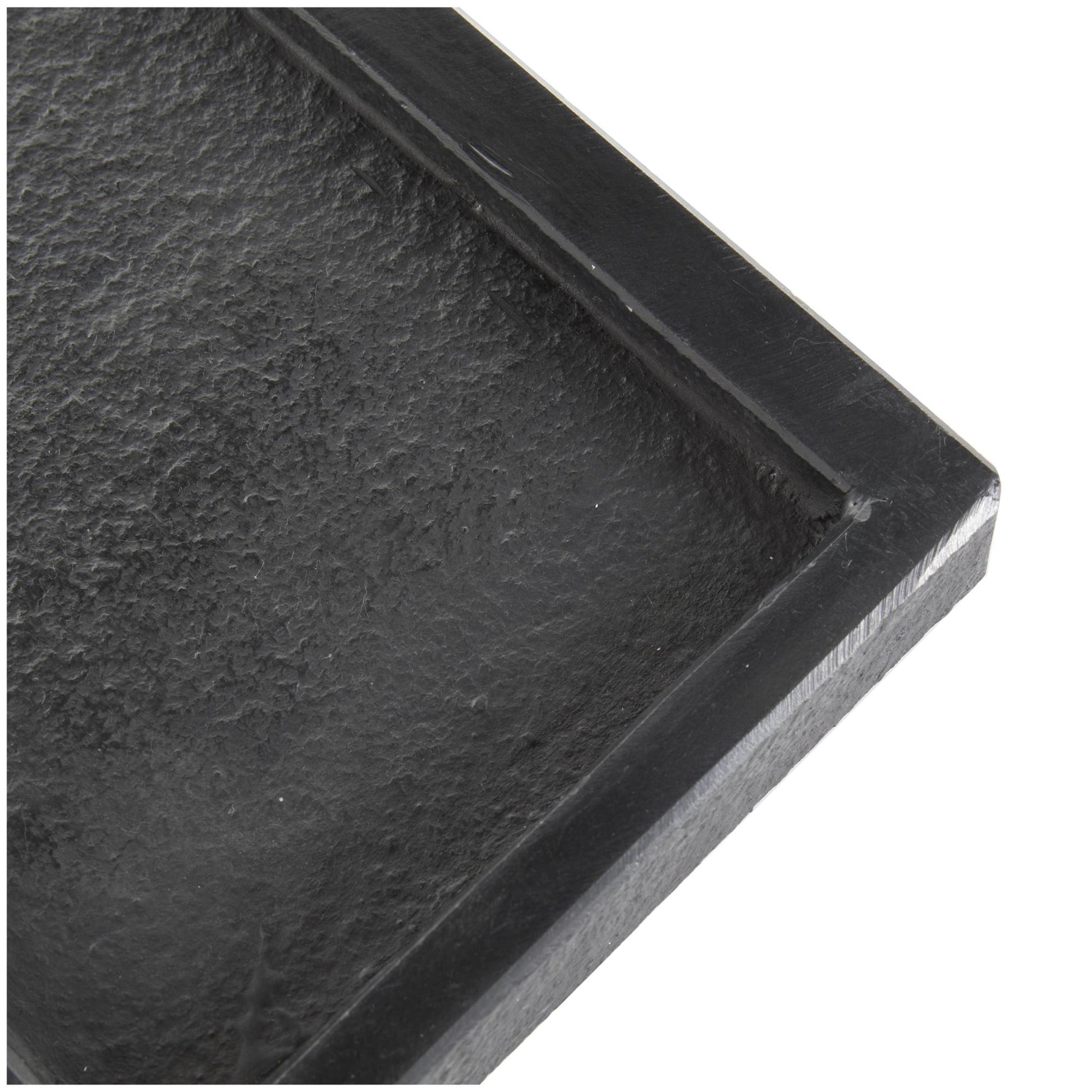 Set of 2 Marble Minimalistic Textured Square Living Room Decor Tray Set of 2 10", 8"W