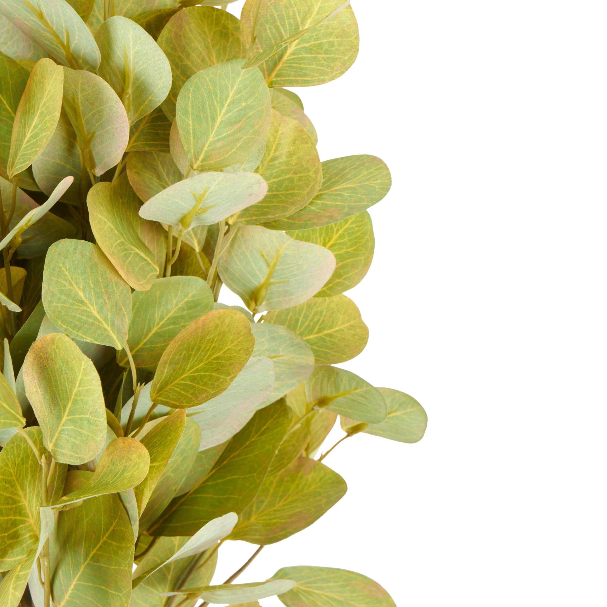 Set of 12 Eucalyptus Stem Green Plastic Tall Indoor Outdoor Artificial Foliage