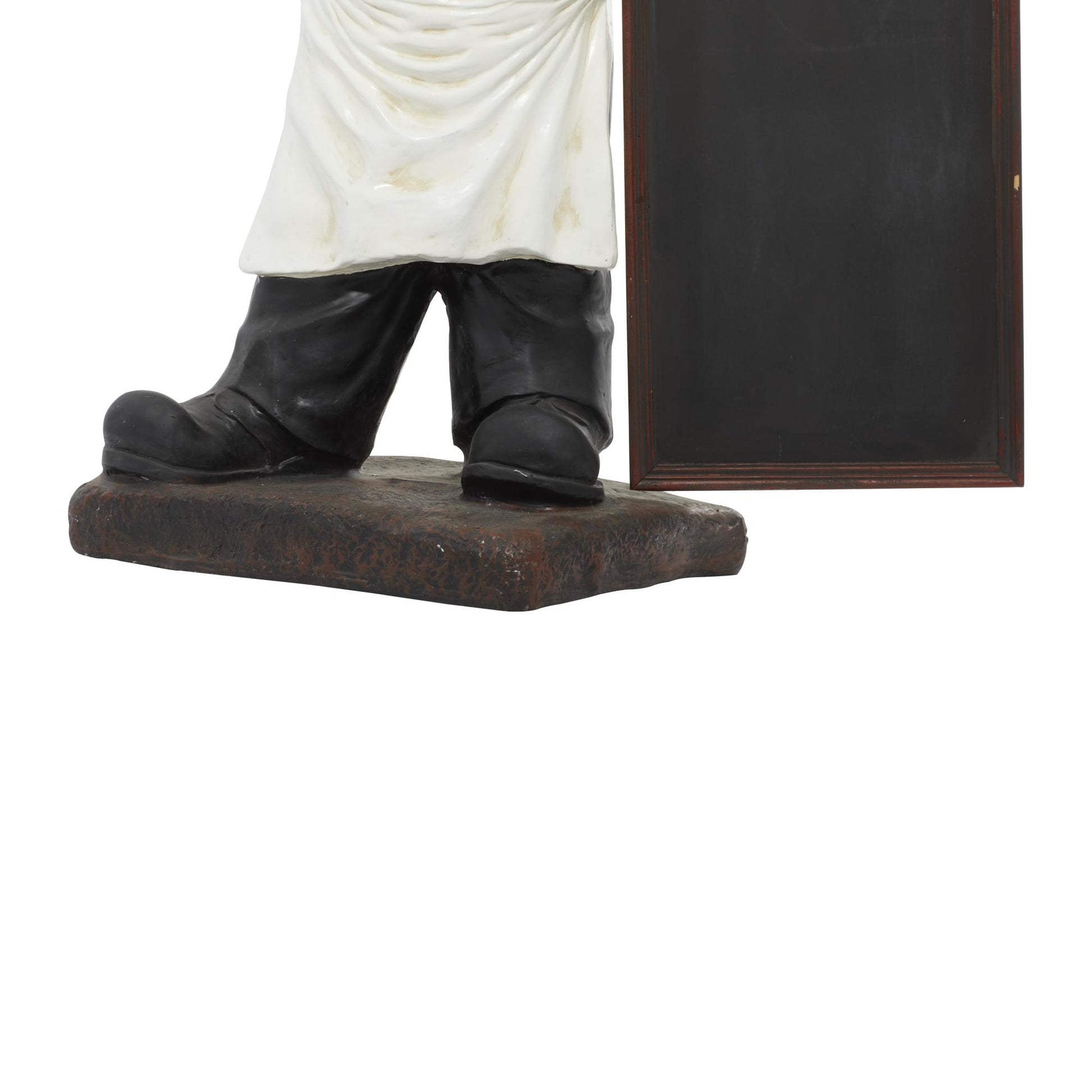 Chef Multi Colored Polystone Decorative Sculpture with Chalkboard
