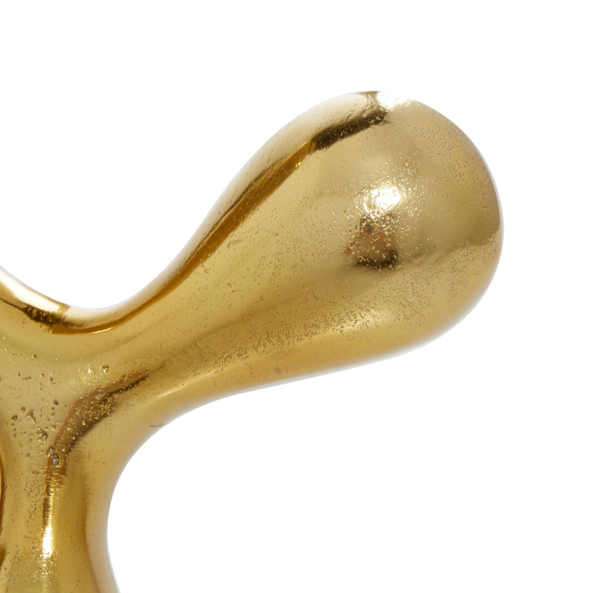 CosmoLiving by Cosmopolitan Abstract Gold Aluminum Metal Decorative Sculpture