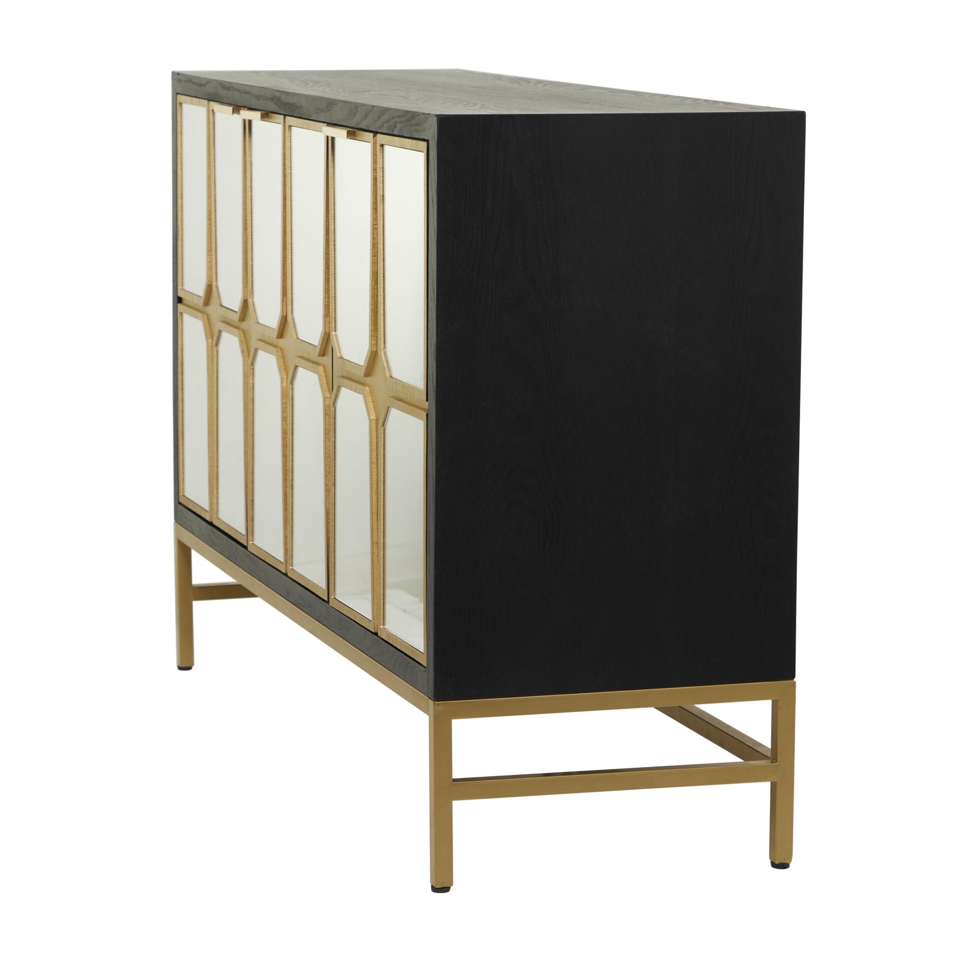 Wooden 3 Door Room Cabinet with Mirrored Front