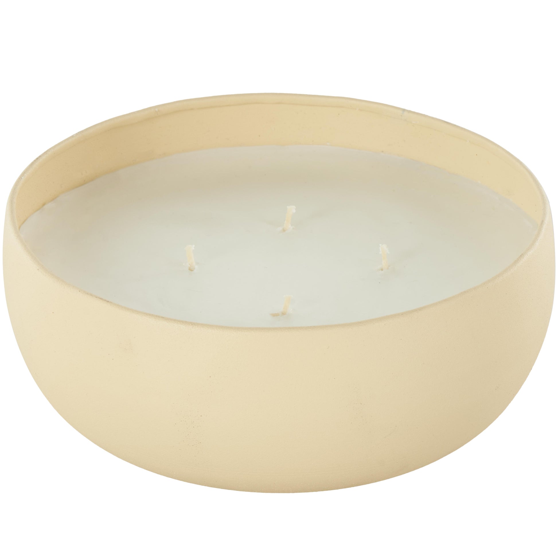 Metal Tangerine Splash Scented Textured 34oz 4 Wick Decorative Candle with White Wax
