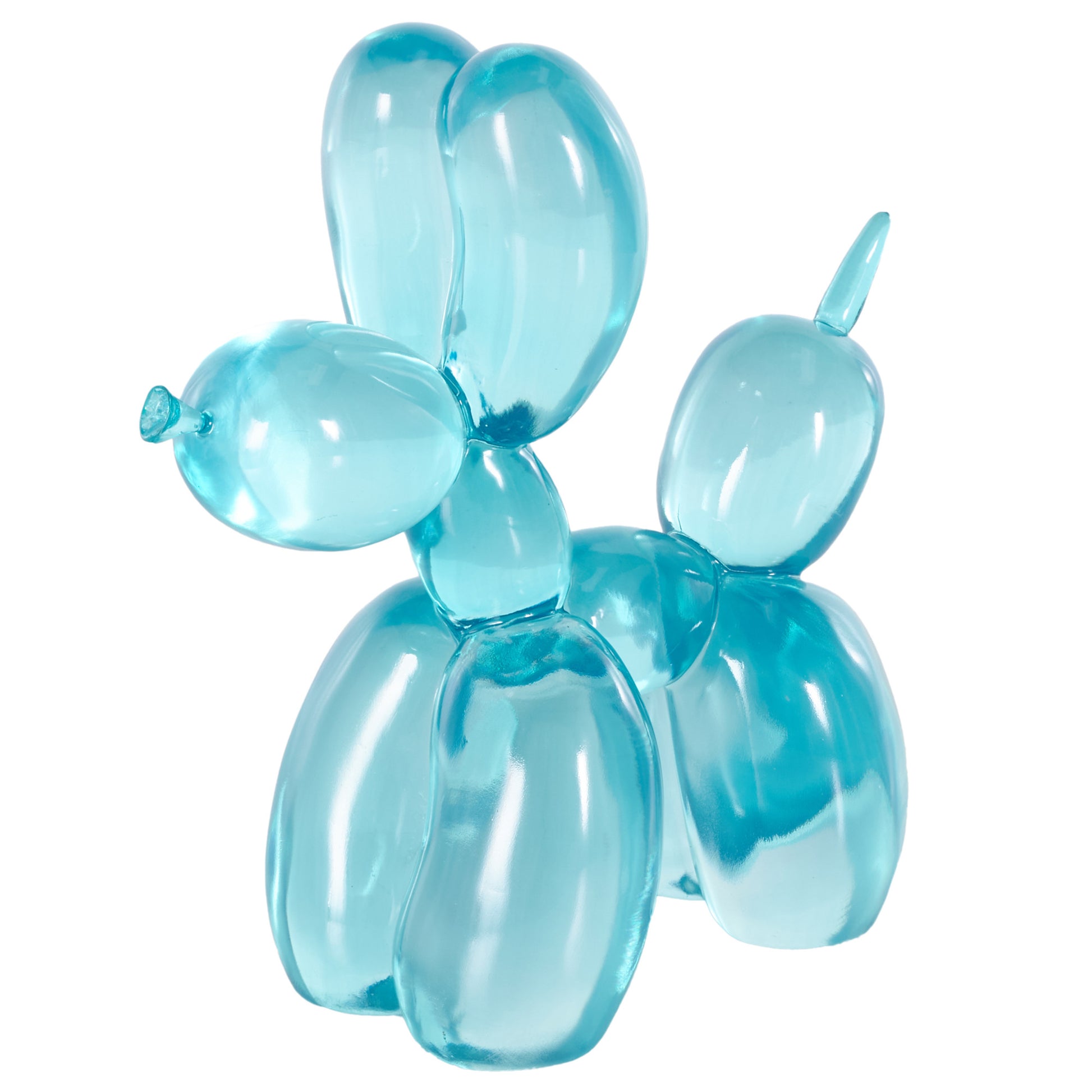 Dog Resin Tinted Balloon Decorative Sculpture