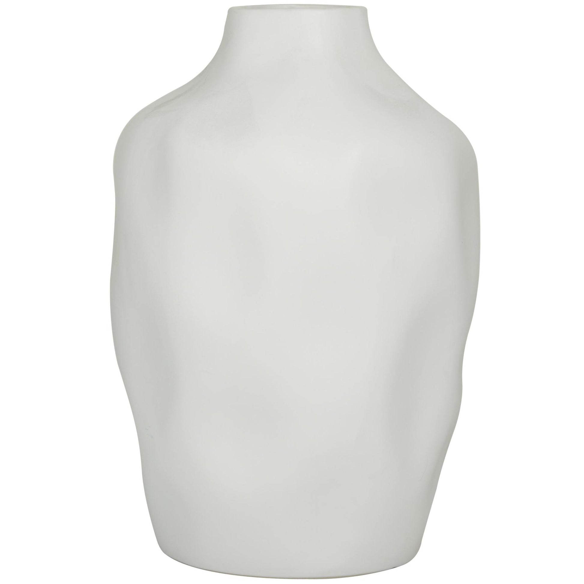 CosmoLiving by Cosmopolitan Abstract Ceramic Faceted Decorative Vase