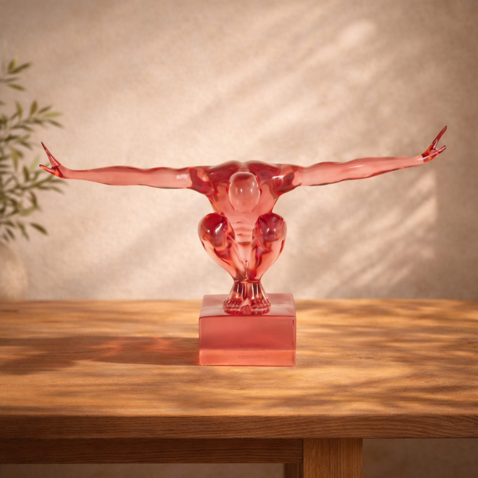 People Resin Tinted Posing Decorative Sculpture