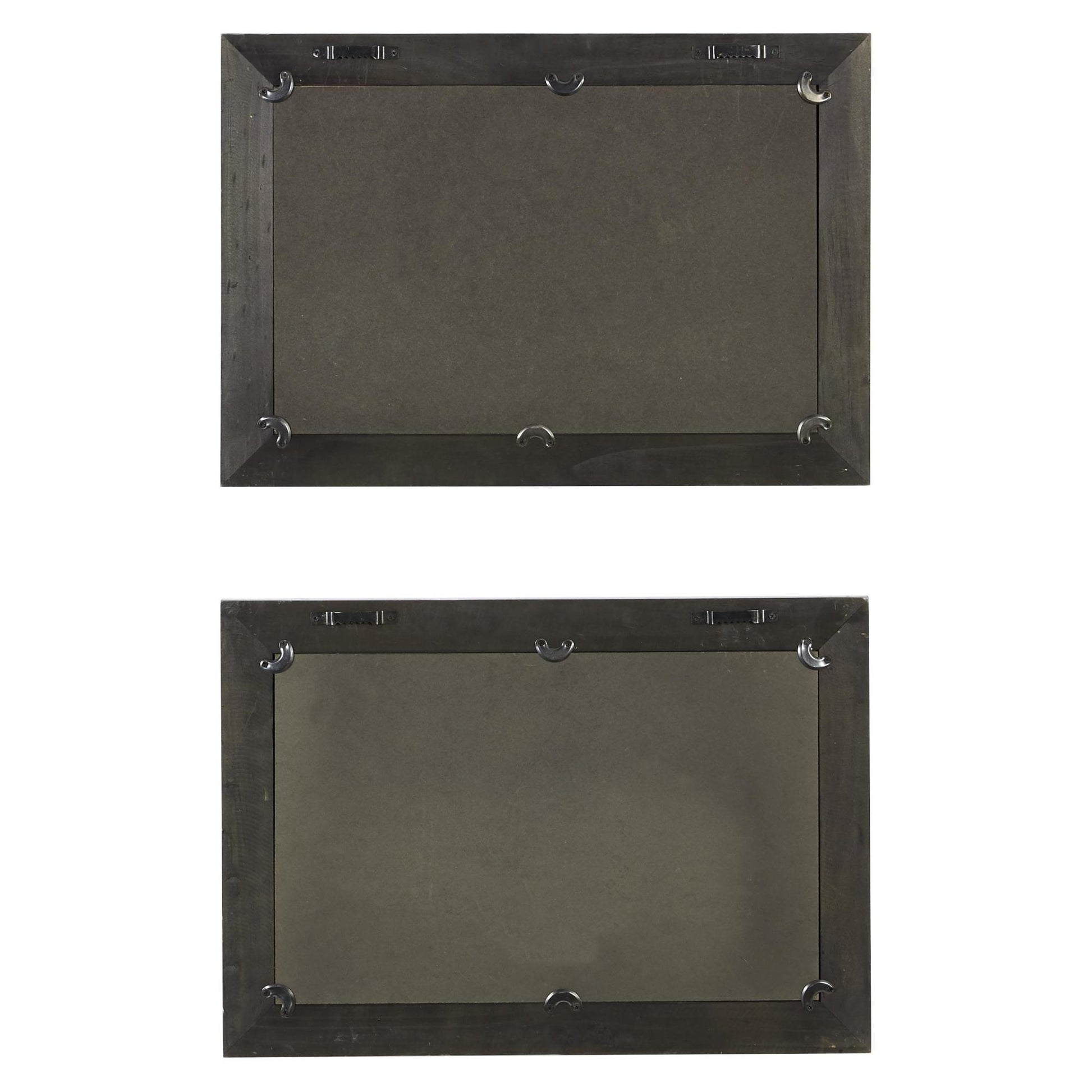 Set of 2 Bird Black Wood Living Room Framed Wall Art with Black Frame