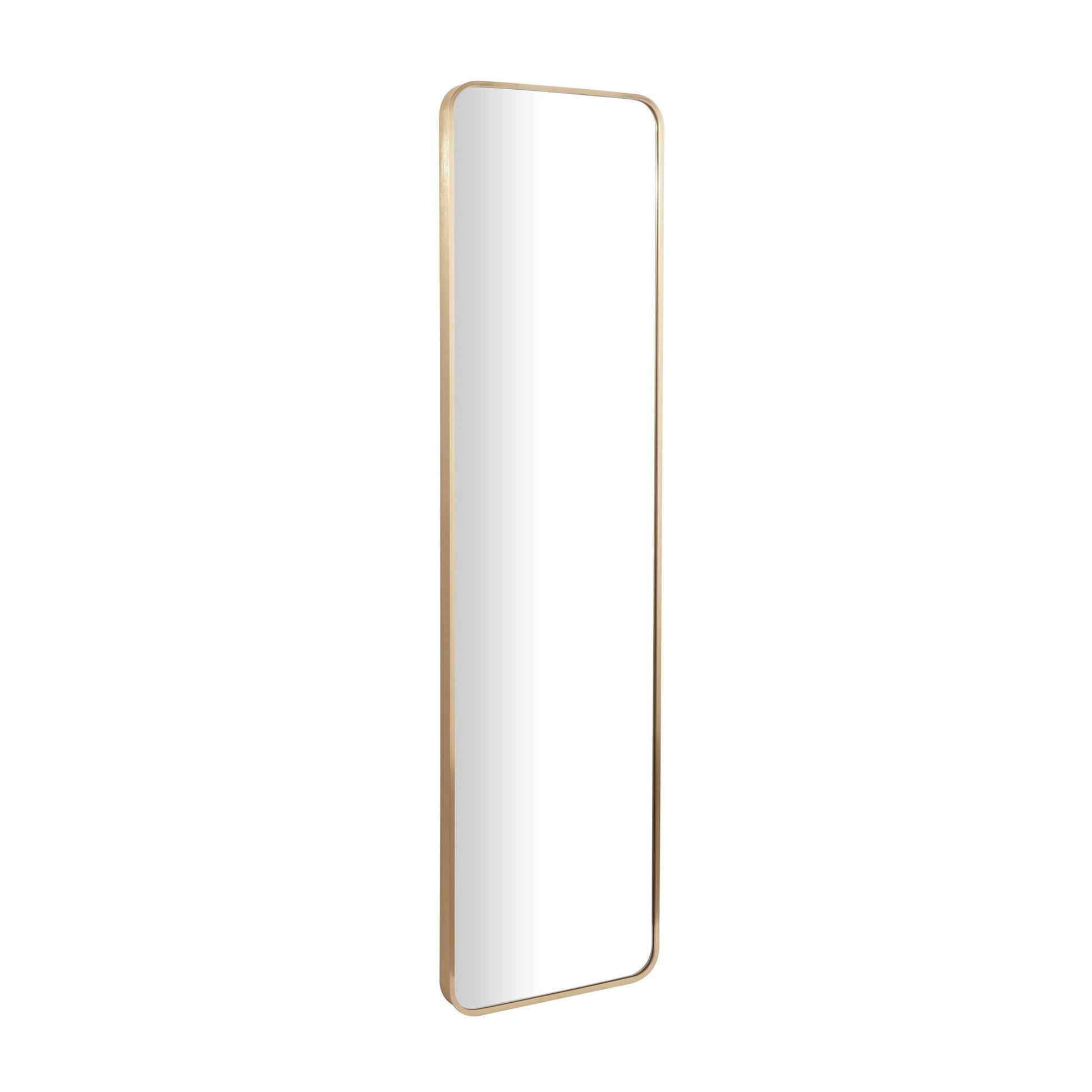 CosmoLiving by Cosmopolitan Gold Metal Room Wall Mirror with Thin Frame